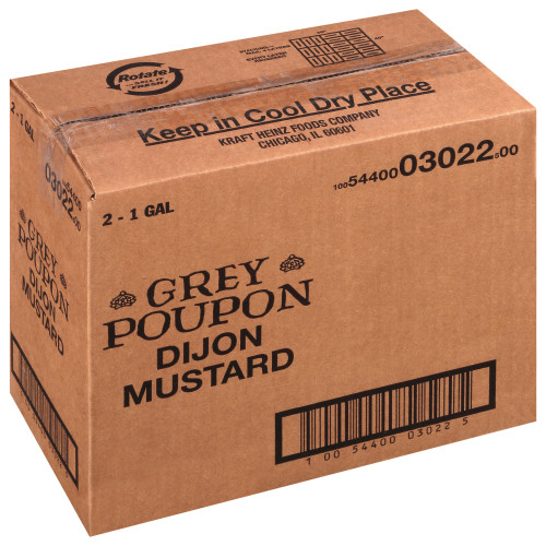  GREY POUPON Dijon Mustard, 1 gal. Jugs (Pack of 2) 