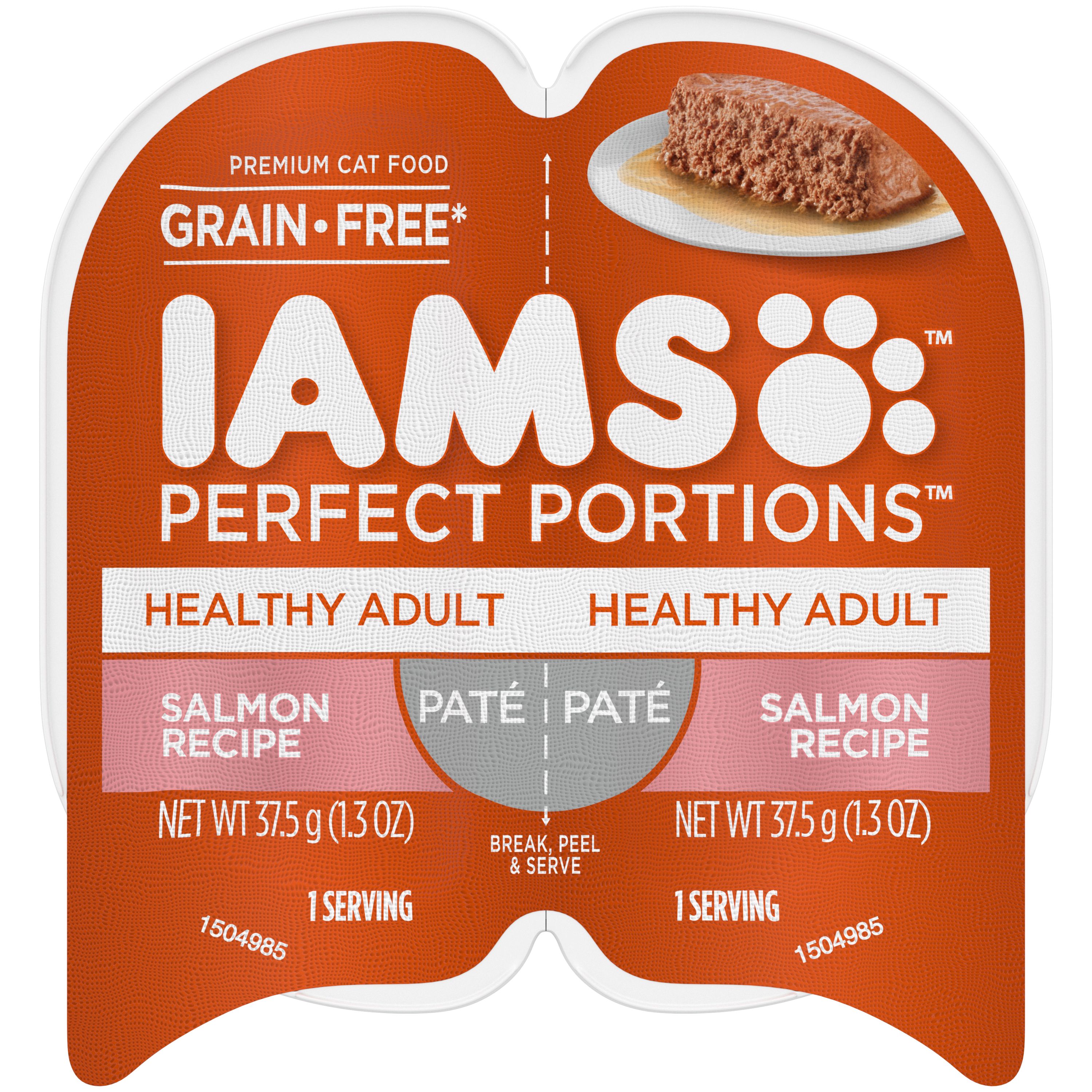 24/2.6 oz. Iams Perfect Portions Original Salmon Pate - Food