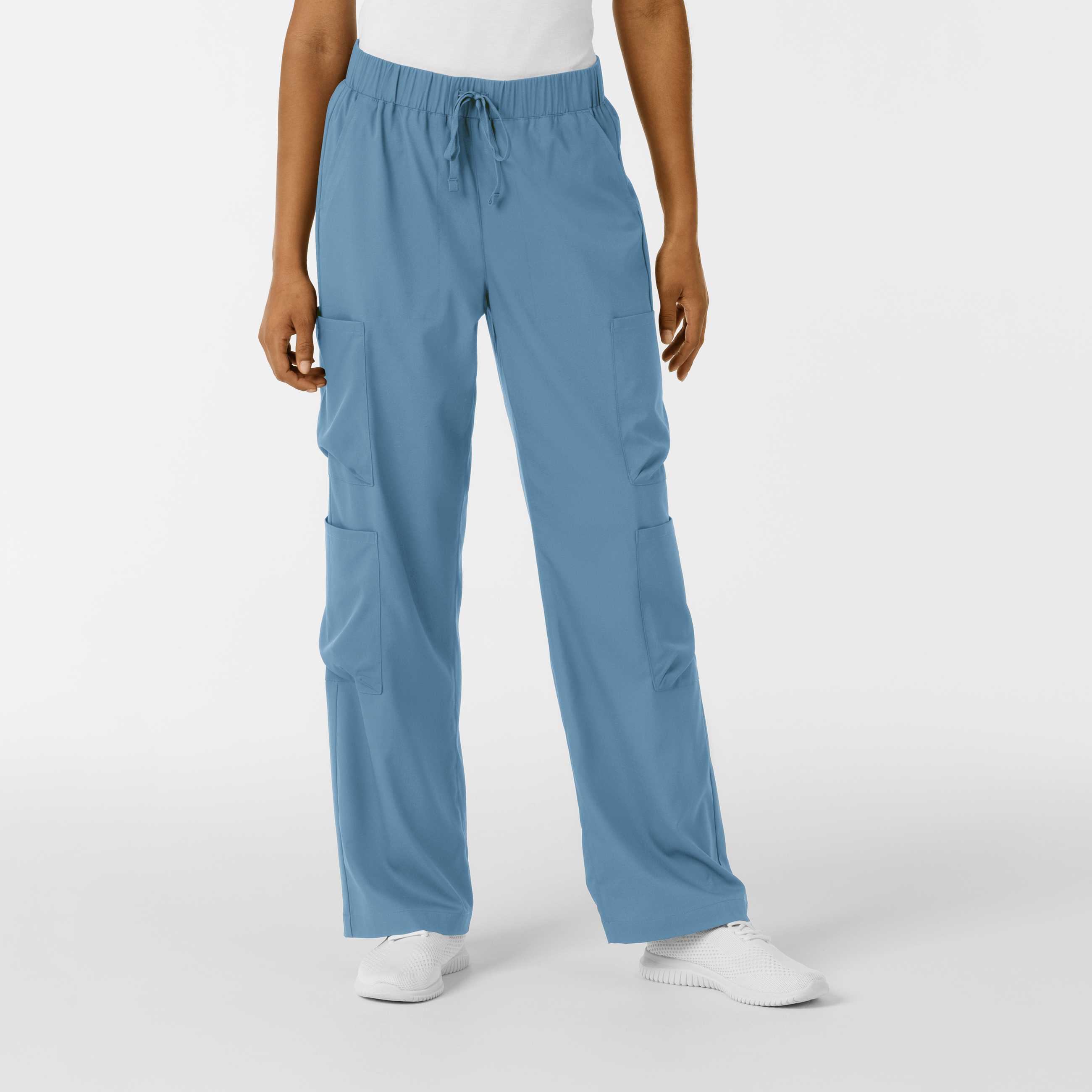Boundless Women&#8216;s Classic Wide Leg Cargo Scrub Pant-Wonder Wink