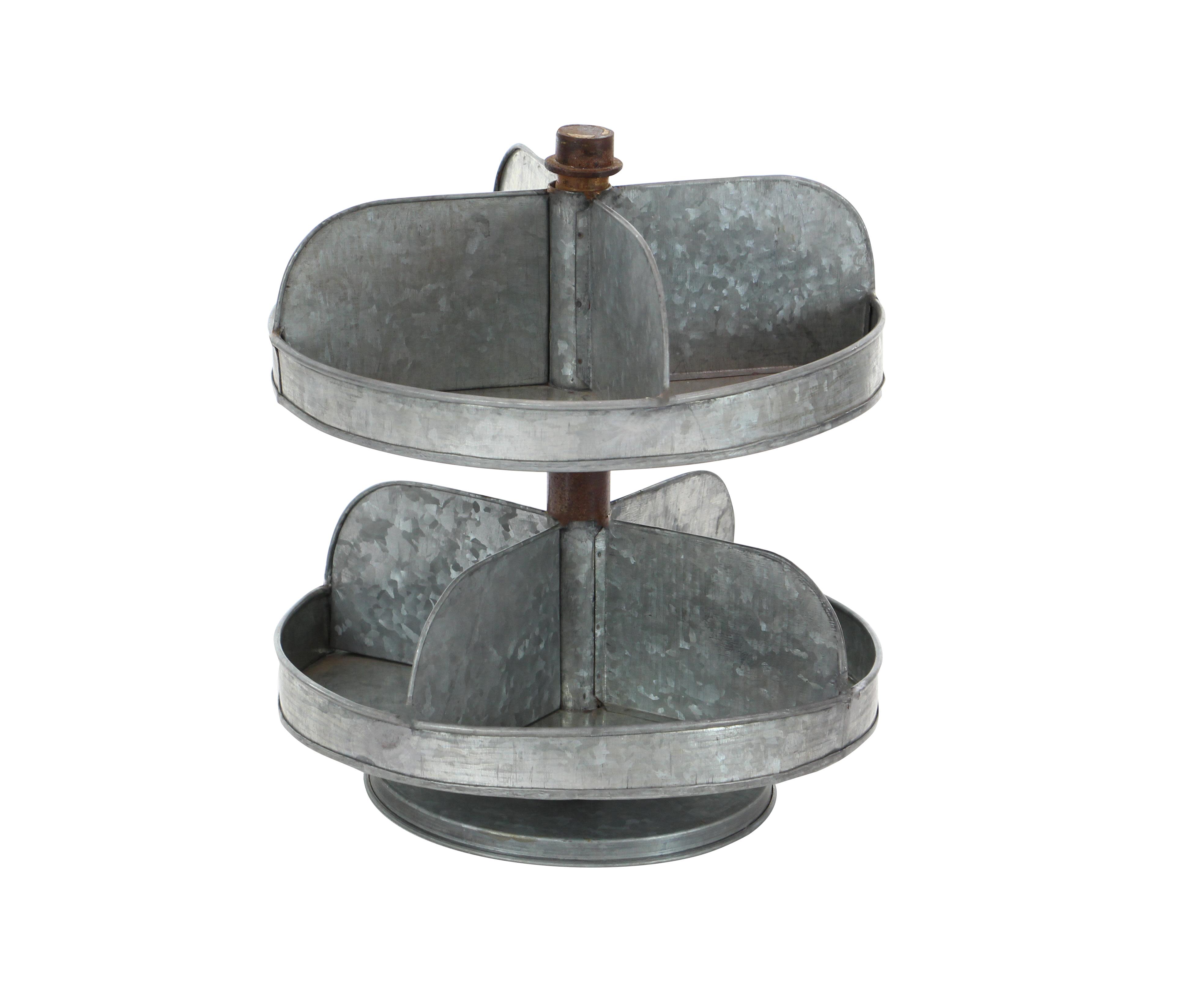 metal  tiered server, 12" x 12" x 13"