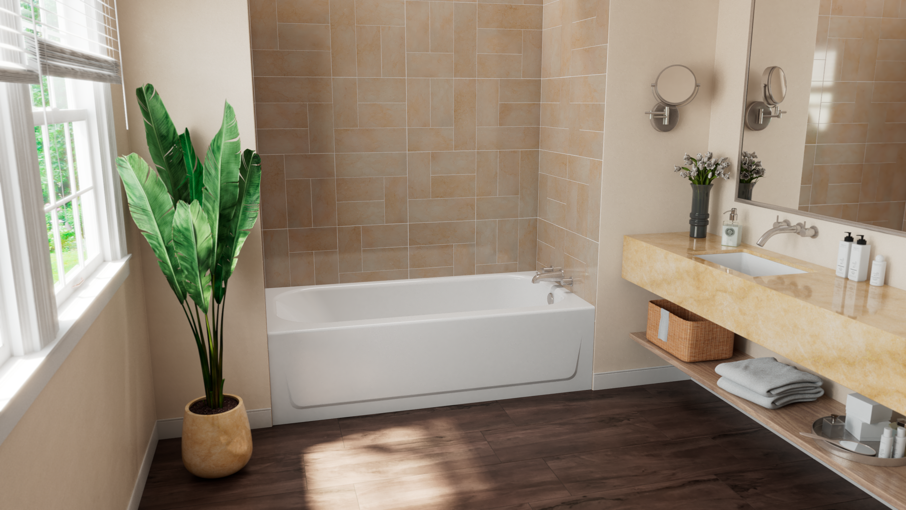 MauiCast Plus 6032 Alcove Bathtub view 4