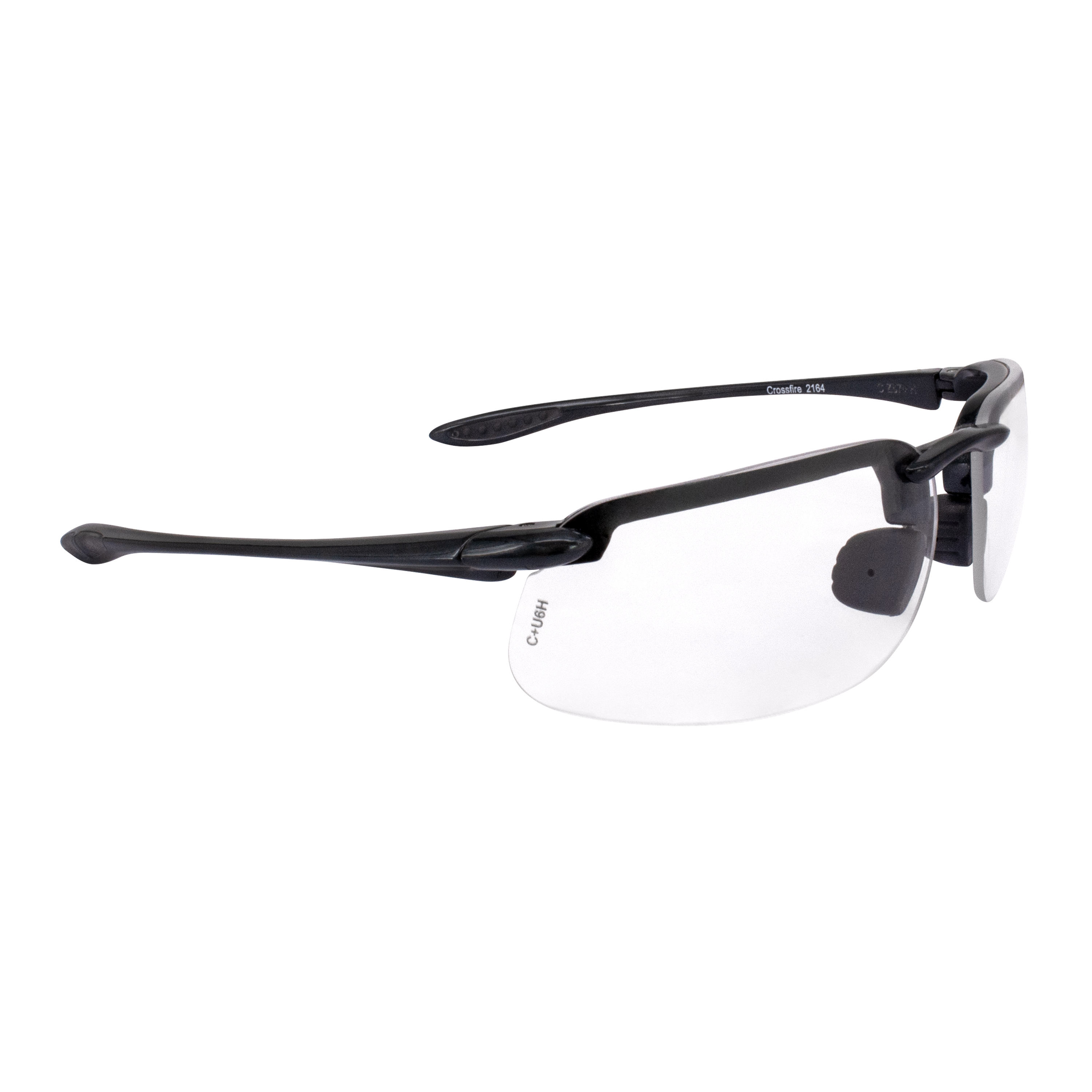 ES4 Premium Safety Eyewear - Shiny Pearl Gray Frame - Clear Lens