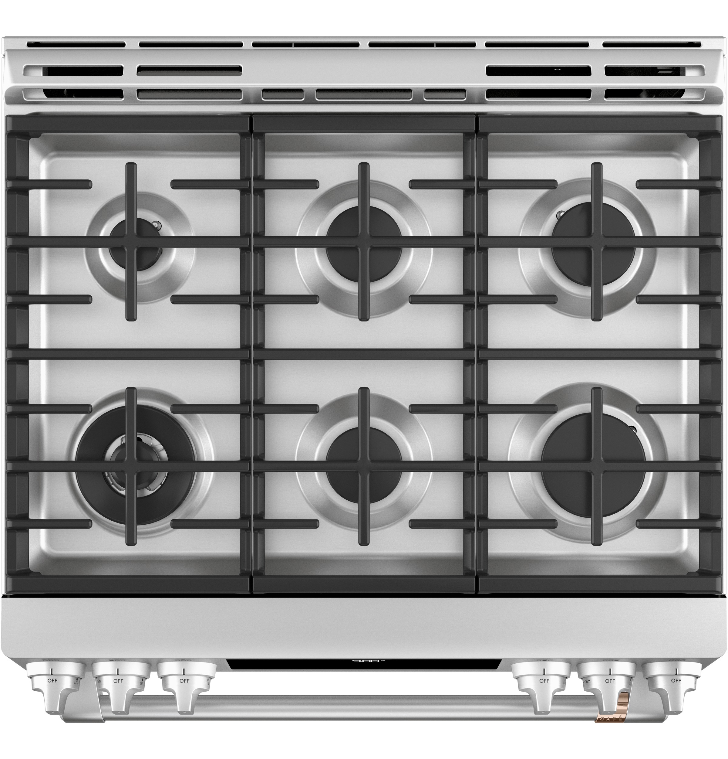 30" S/I — Dual Fuel RG — 6 Burners — Slf Cln w/ Stm Cln Opt — Cast Iron Griddle — Sgl Oven w/ Wrmg Drwr — True European Conv w/ Precise Air — ADA Compliant — Connectable via built-in WiFi view 4