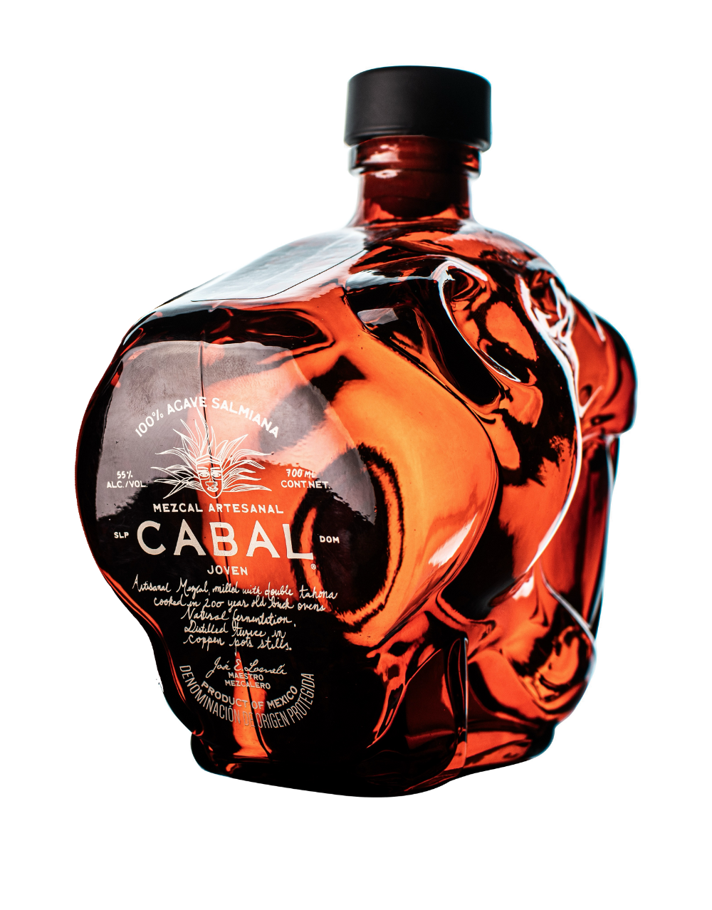 TEQUILA CABAL MEZCAL SALMIANA JAGUAR HEAD
