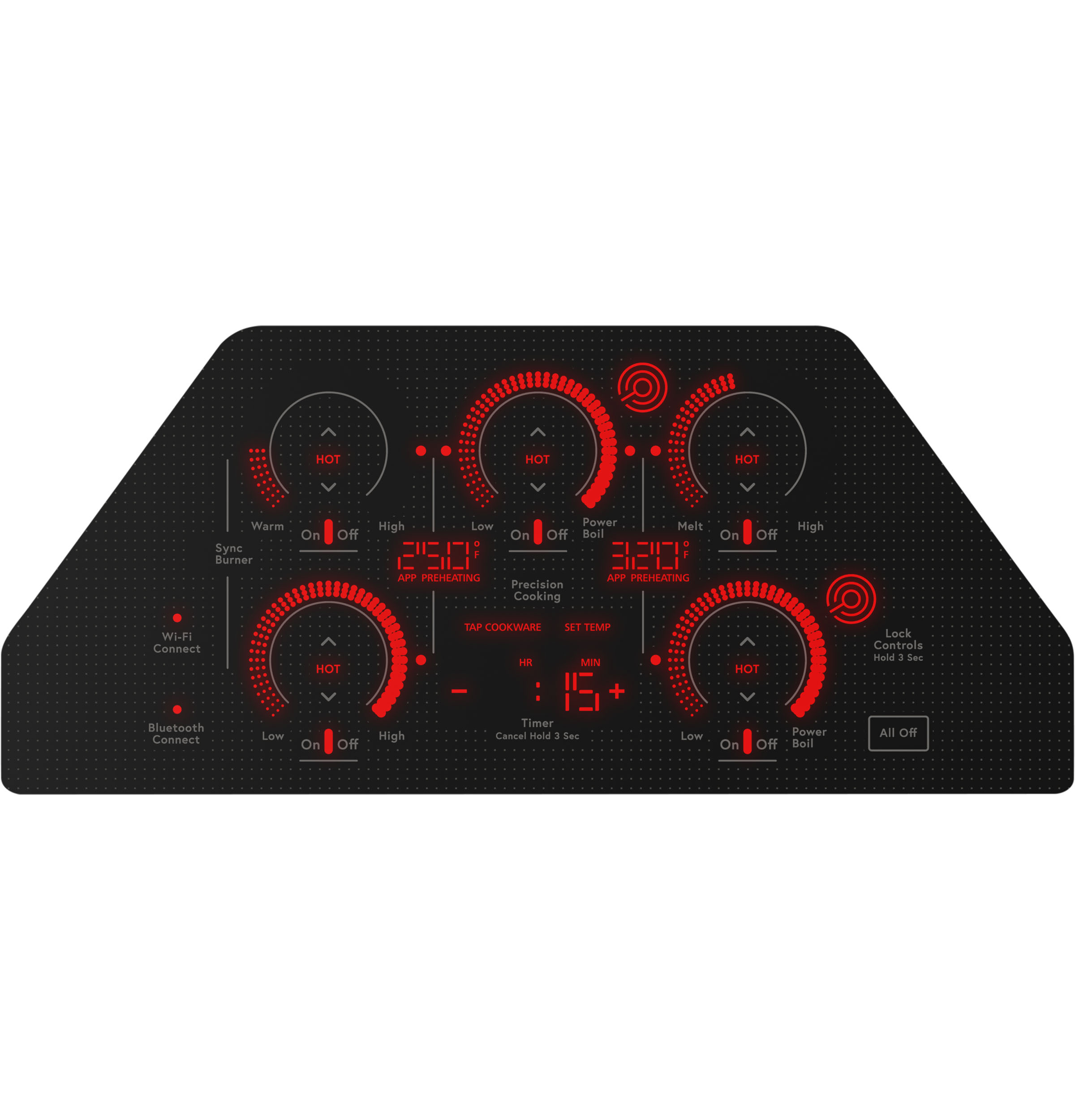 Café™ 36" Black Electric Cooktop view 4