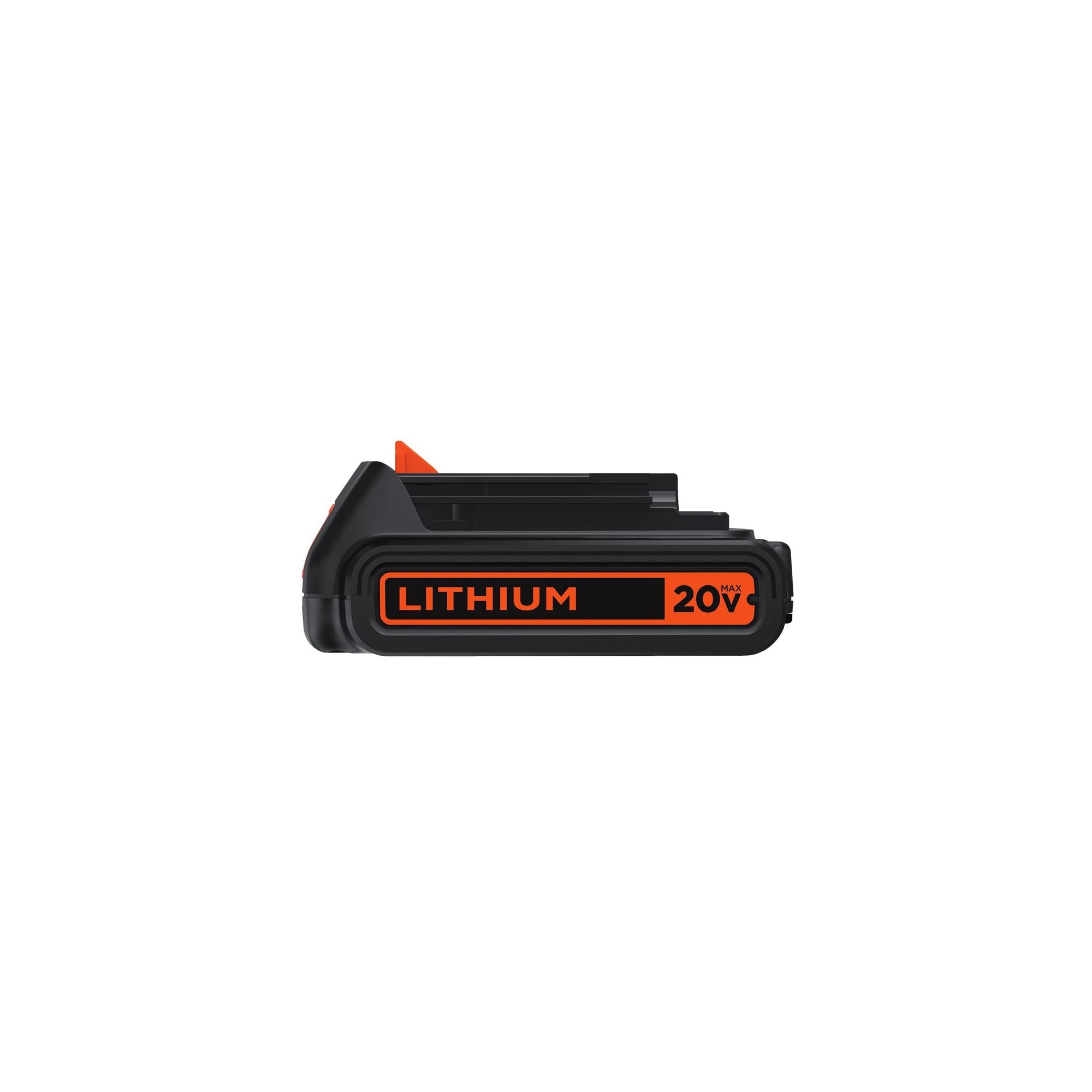 Profile of BLACK+DECKER 20 volt MAX lithium battery