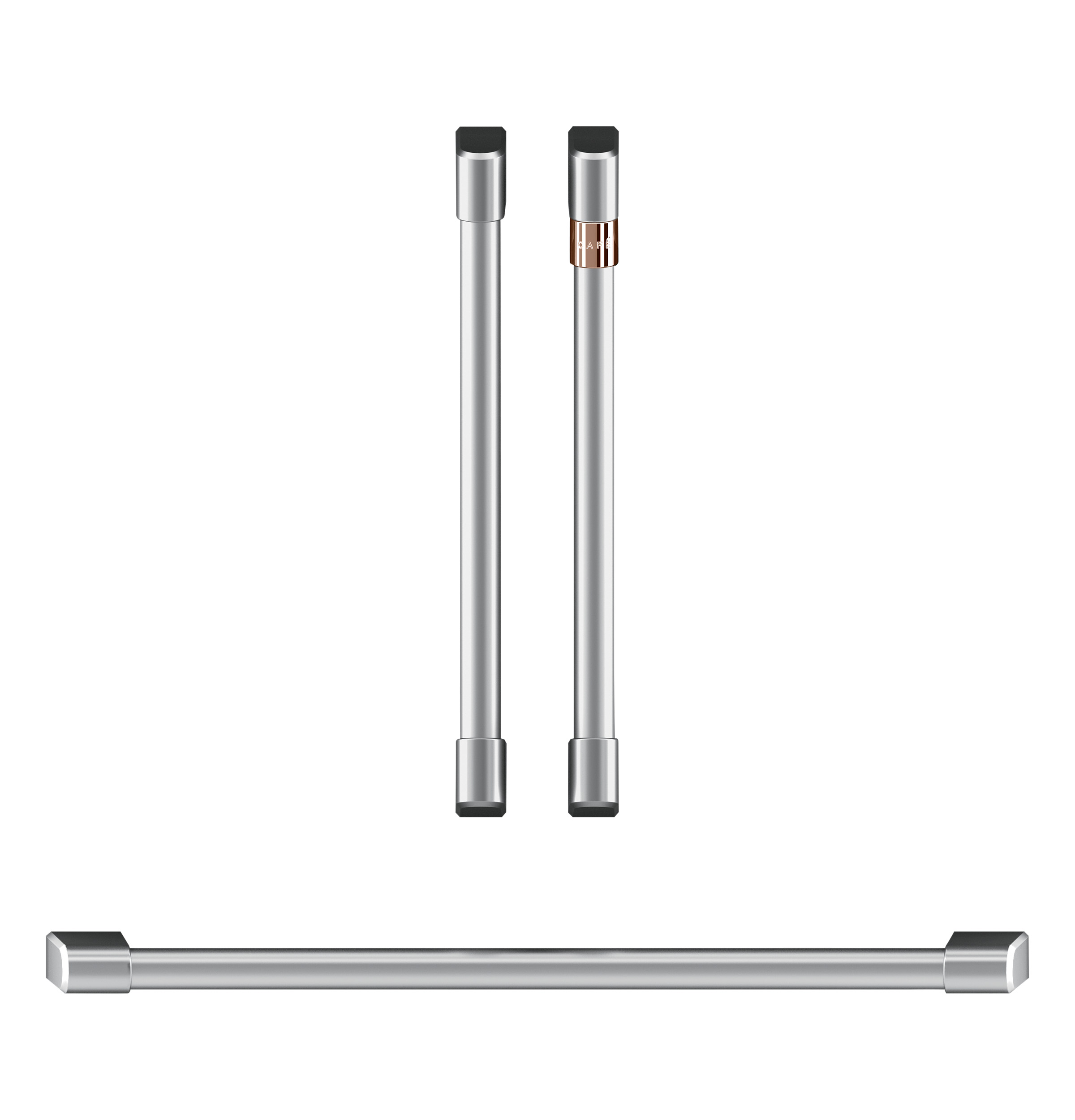 30" Width Hndl & Knob Kit for French-Dr Dbl Wall Ovens Brushed Stainless For use w/ Wall Ovens — Not Connectable