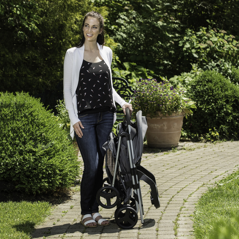 Vive™ Travel System with Embrace Infant Car Seat (Spearmint Spree) Lifestyle Photo Vive™ Travel System with Embrace Infant Car Seat (Spearmint Spree) Lifestyle Photo