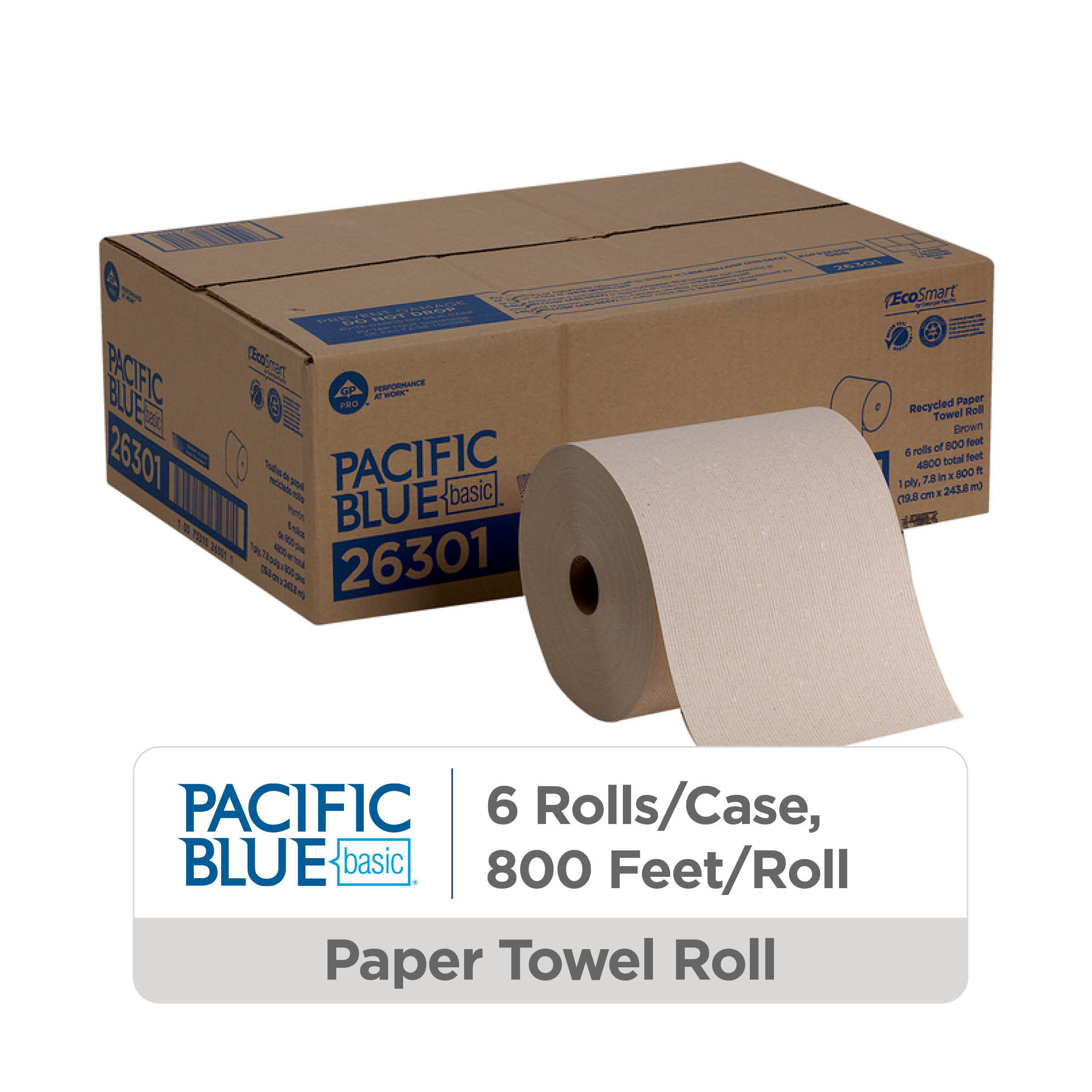 26301 800' KRAFT ROLL TOWEL 6/CENVISION