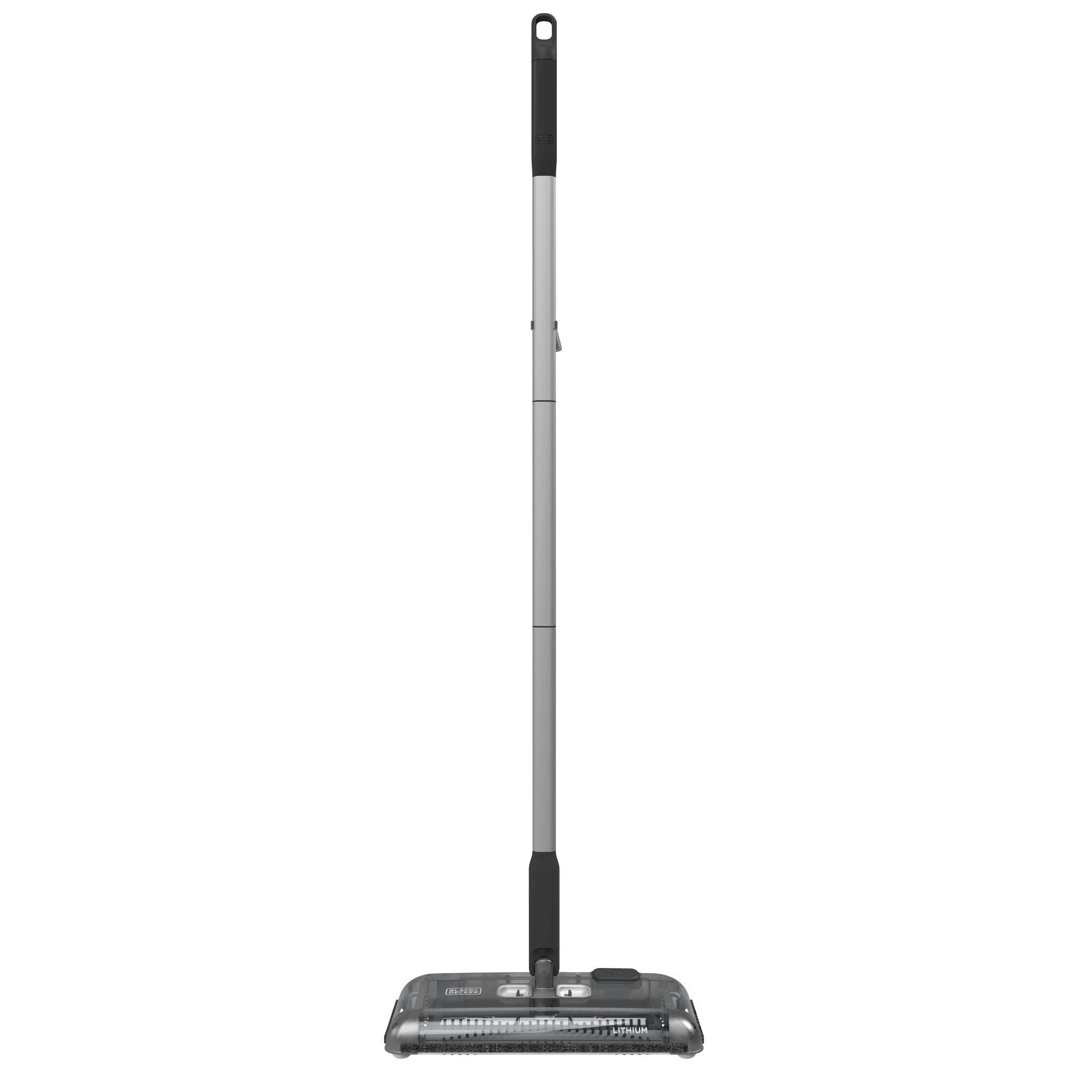 Profile of 100 minutes powered floor sweeper.