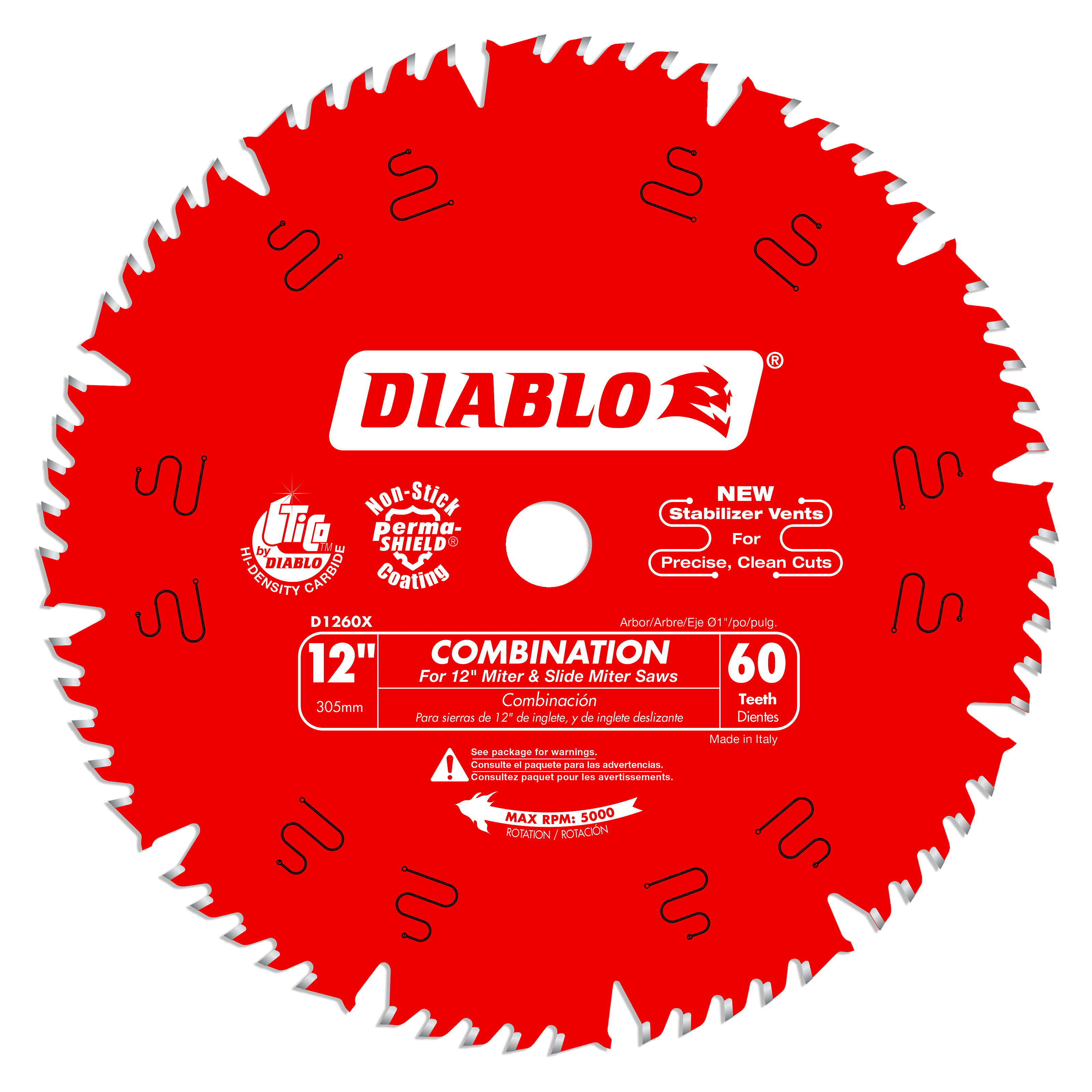 DIABLO 12" X 60T COMBO SAW BLADE
