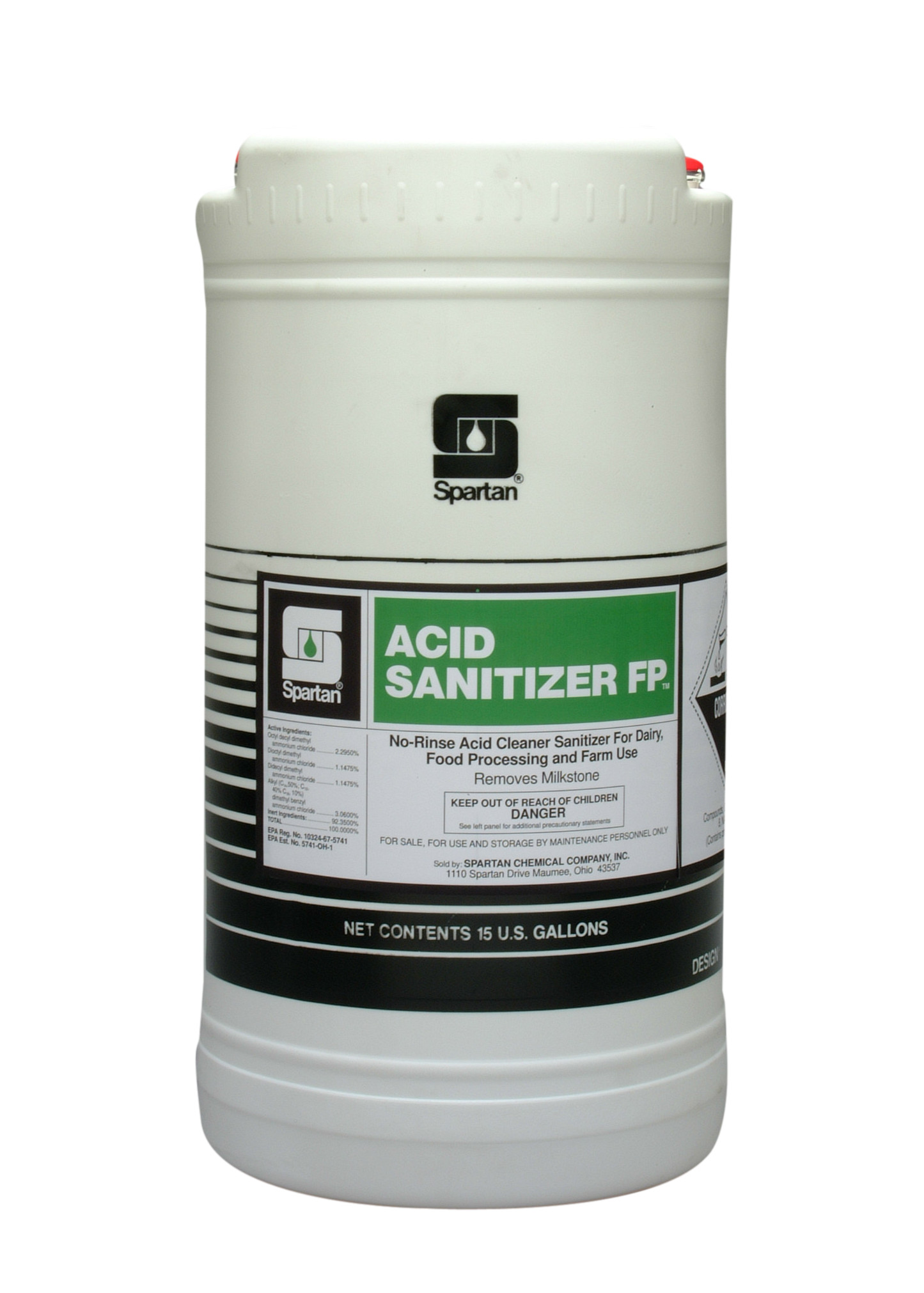 Spartan Chemical Company Acid Sanitizer FP, 15 GAL DRUM