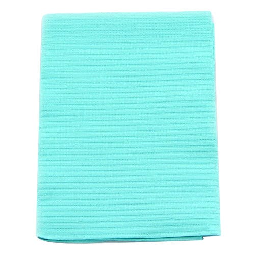 Professional® Regular Patient Towels, 3-Ply Tissue, 19" x 13", Aqua - 500/Case