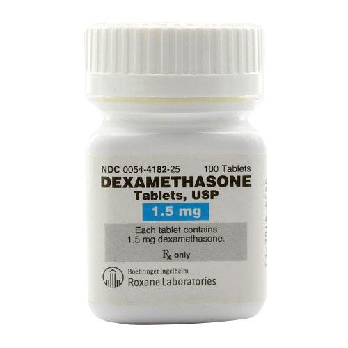 Dexamethasone 1.5mg, 100 Count Tablets - 100/Bottle