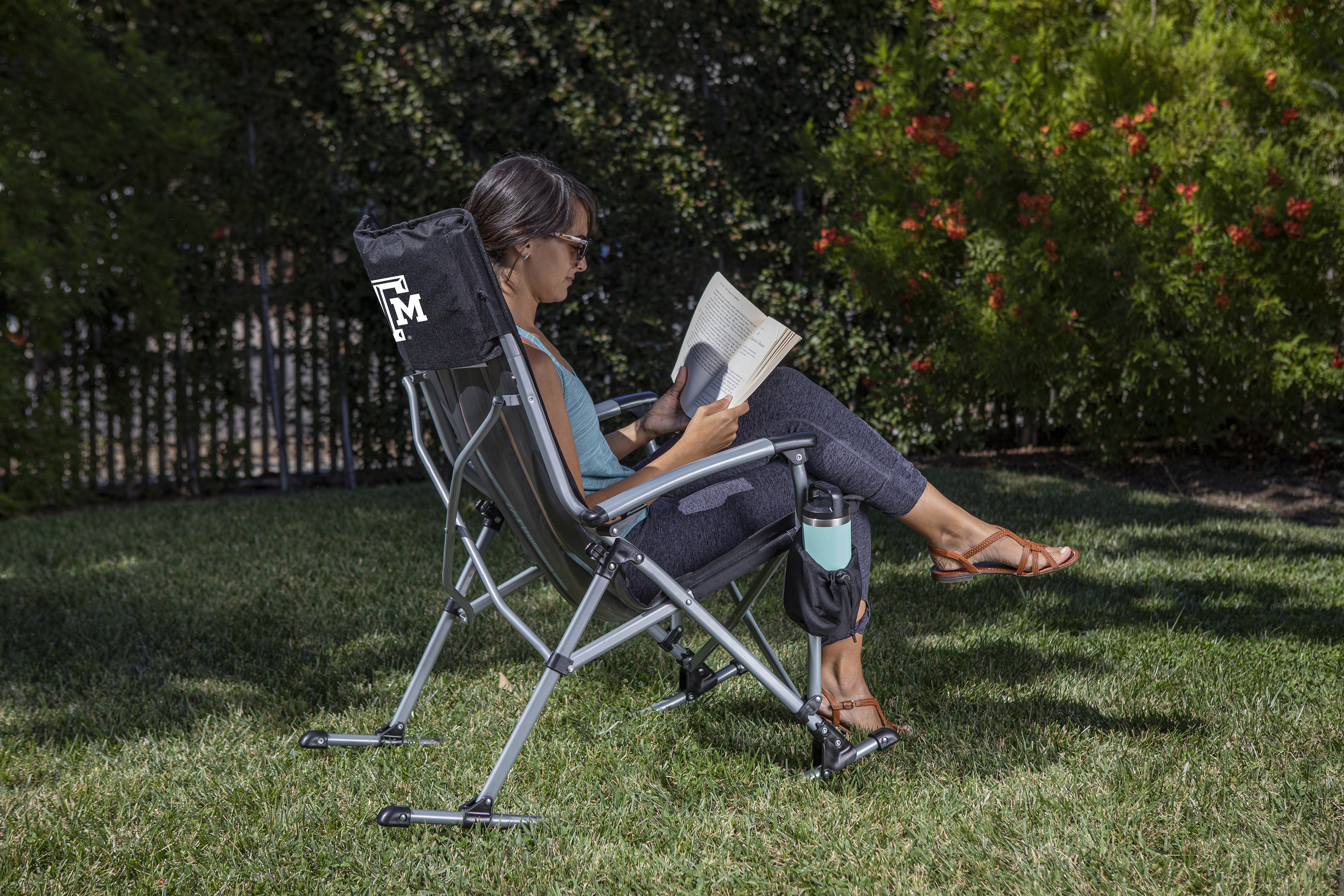 Texas A&M Aggies - Outdoor Rocking Camp Chair