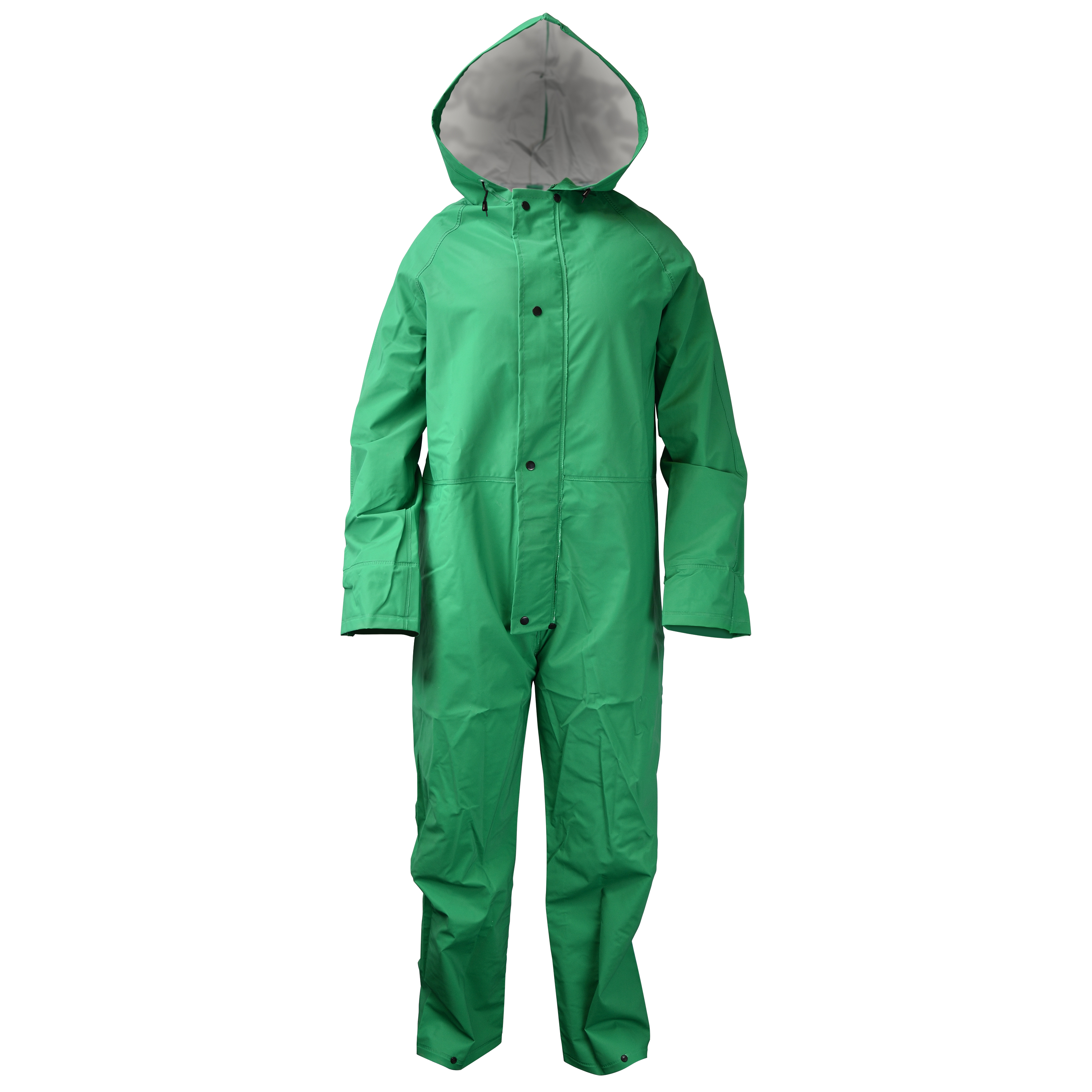 I96ACA Economy Chem Shield Coverall with Hood - Green - Size S