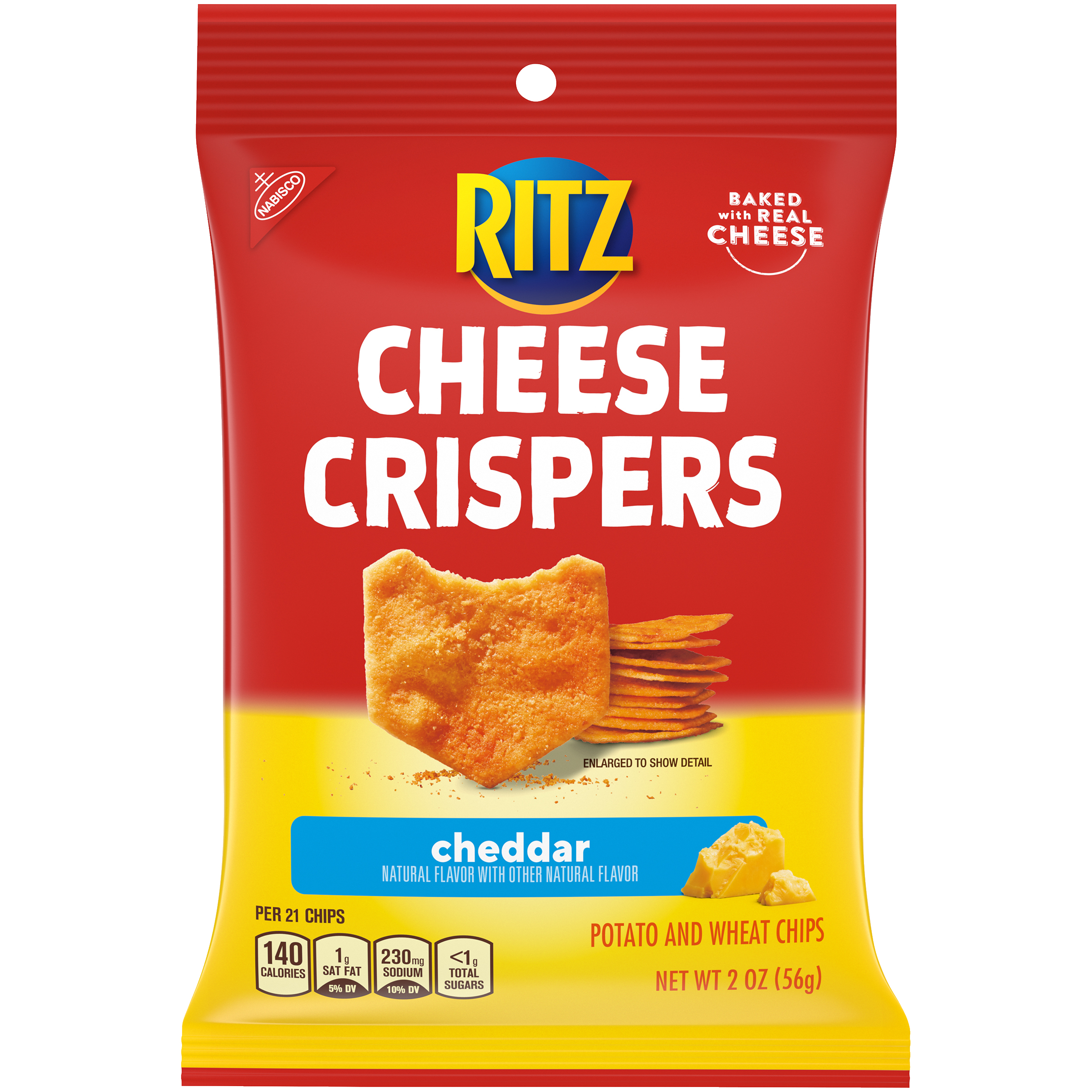 RITZ Cheese Crispers - Original Cheddar Single Serve 24/2 OZ