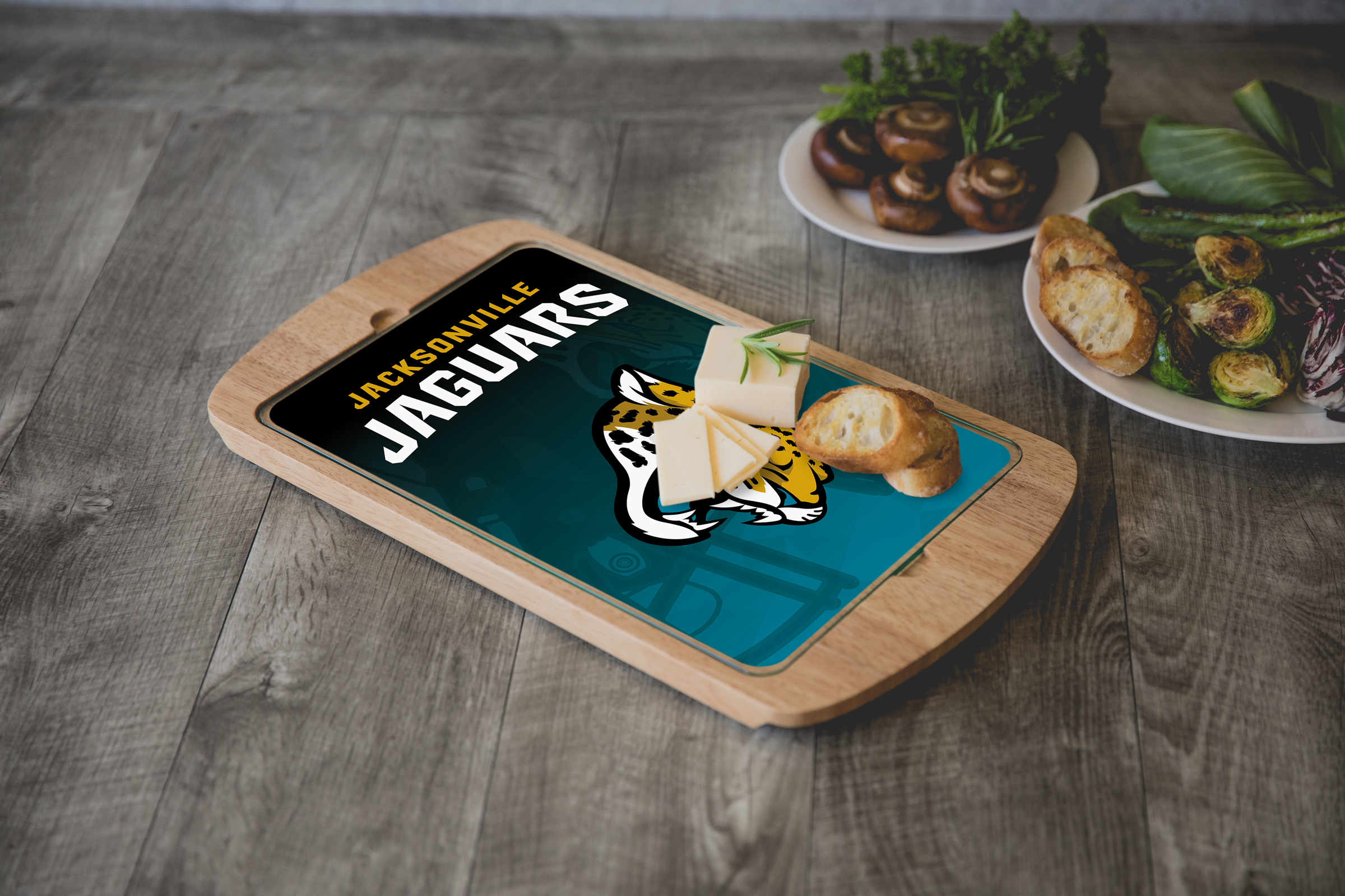 Jacksonville Jaguars - Billboard Glass Top Serving Tray