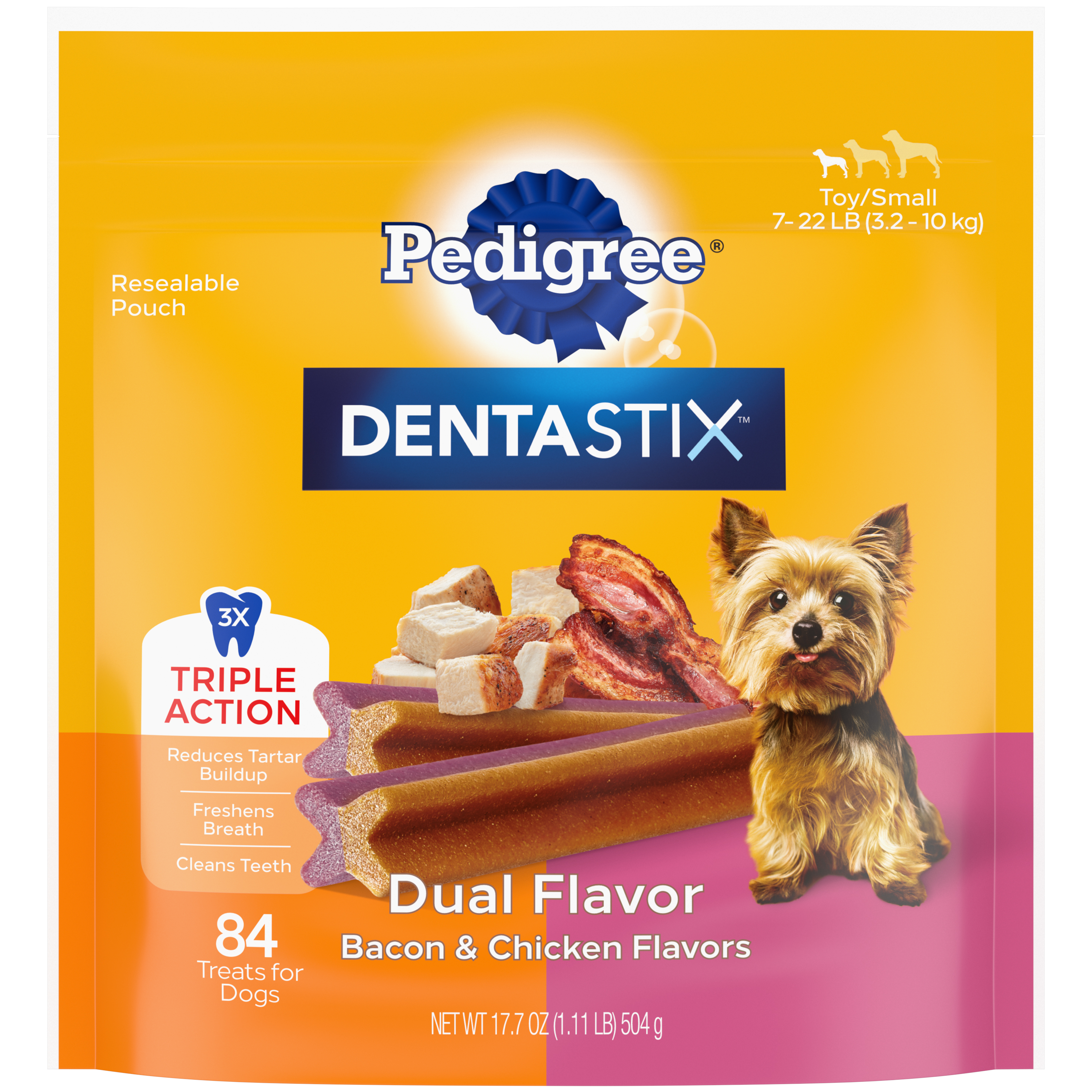 17.78oz Pedigree Dentastix Dual Flavor Mini 84ct - Treats