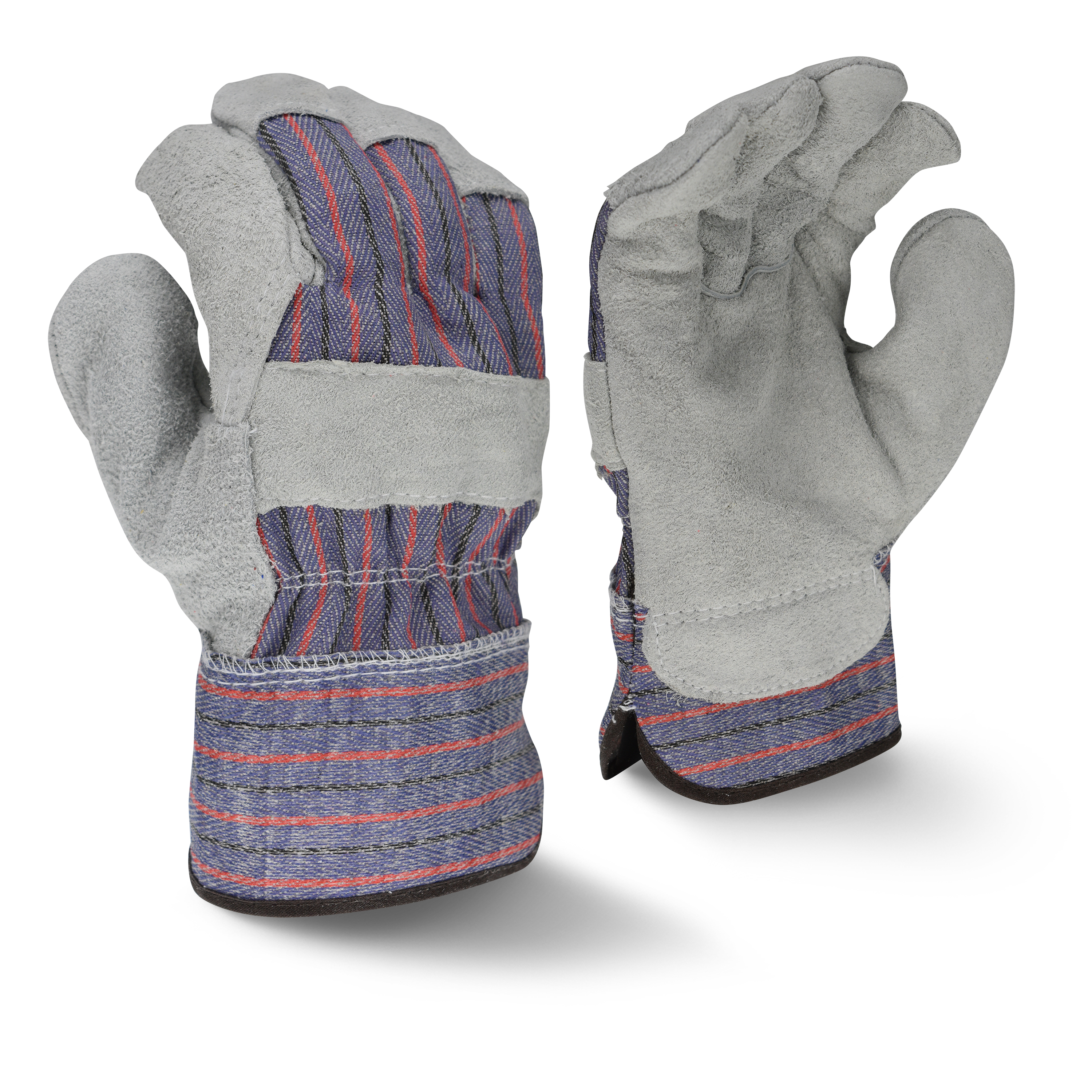 RWG3111 Economy Shoulder Gray Split Leather Glove - Size L