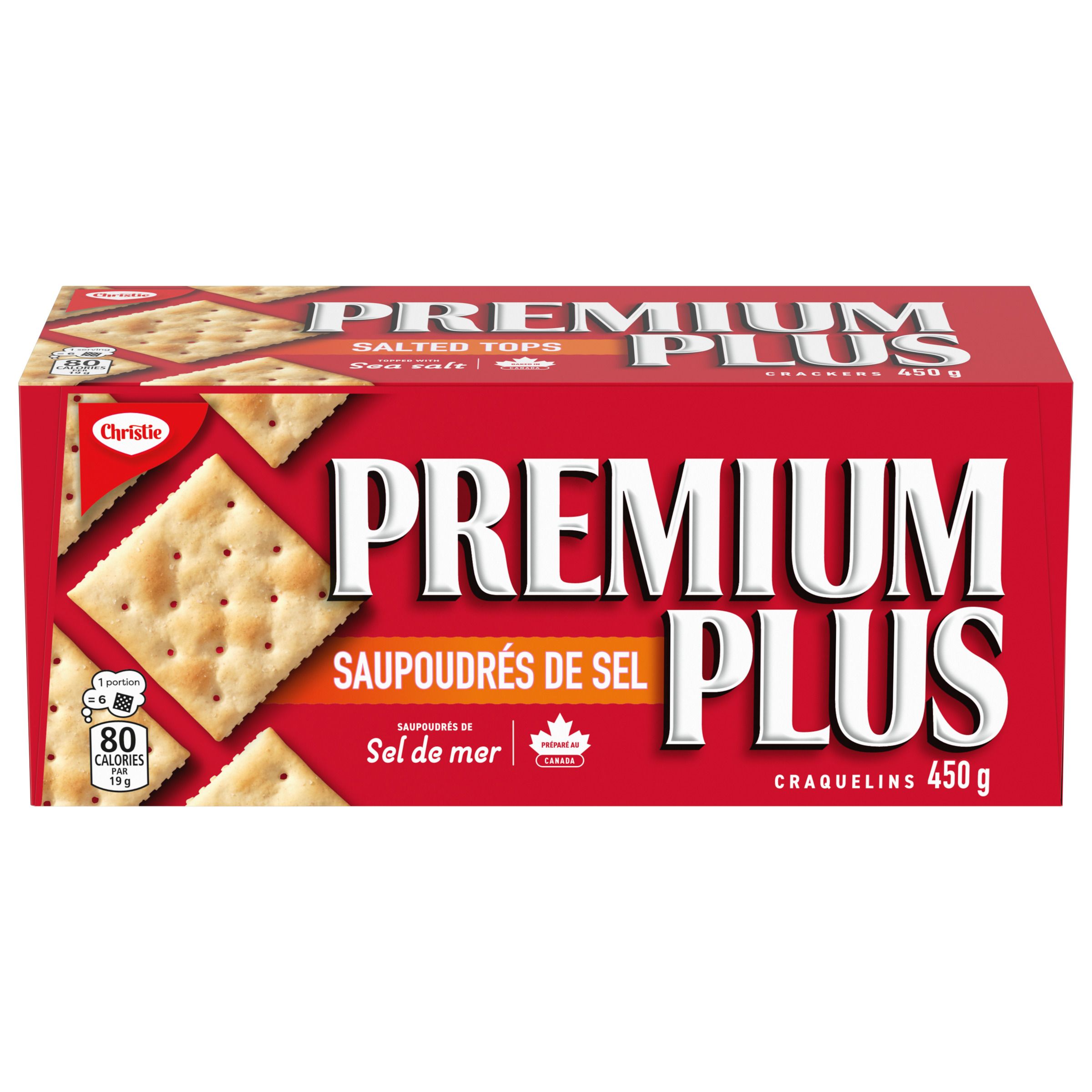 Craquelins PREMIUM PLUS Saupoudrés de sel 450 g-0