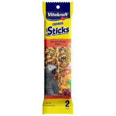 Image of Vitakraft Crunch Sticks Parrot Treat Apricot & Cherry Flvr – 2 Sticks