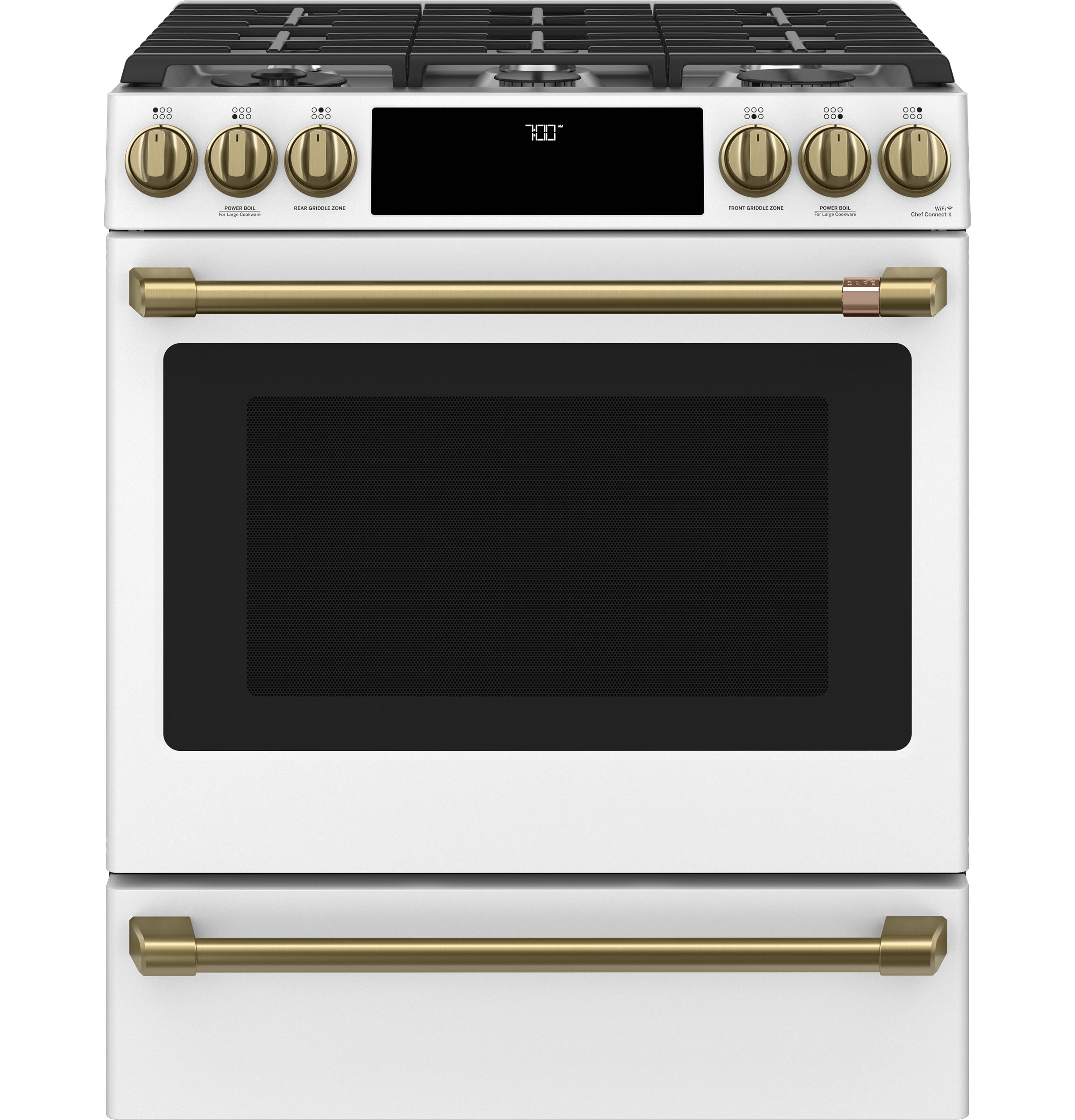 Front Cntrl Gas Knobs,Hndls Brushed Brass — Not Connectable view 6