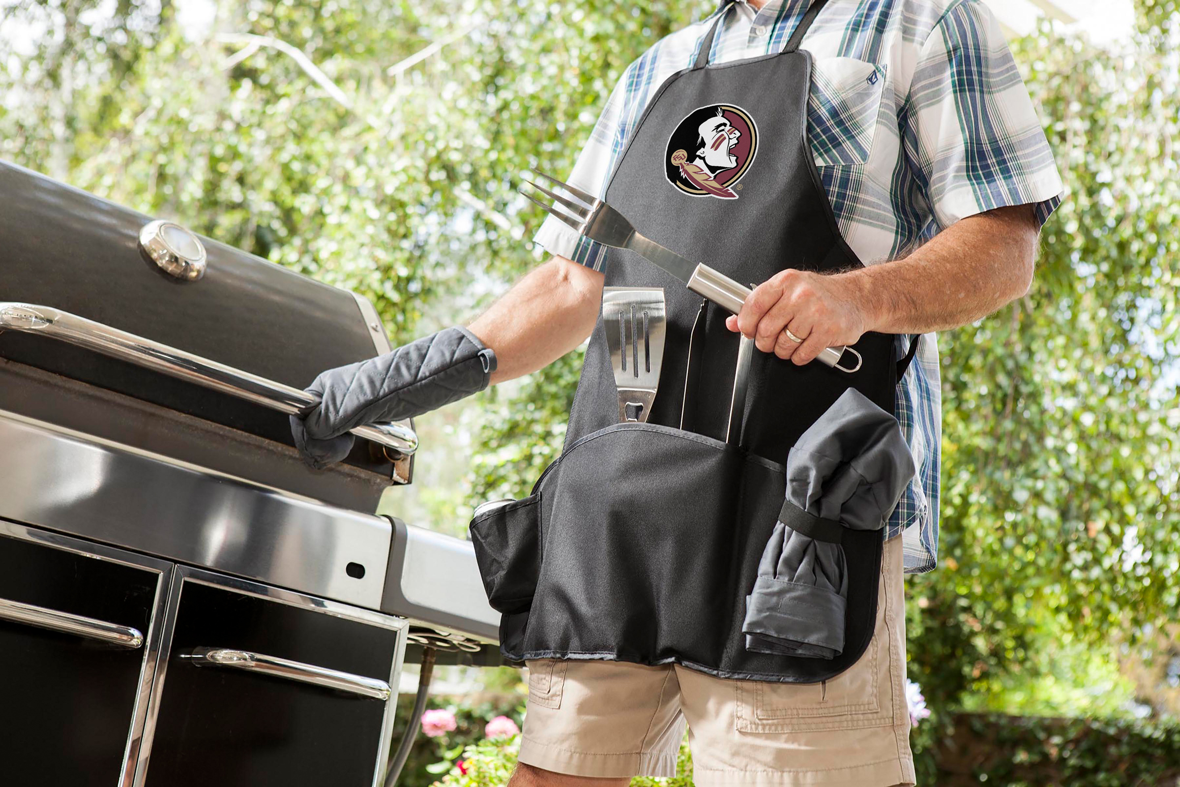Florida State Seminoles - BBQ Apron Tote Pro Grill Set