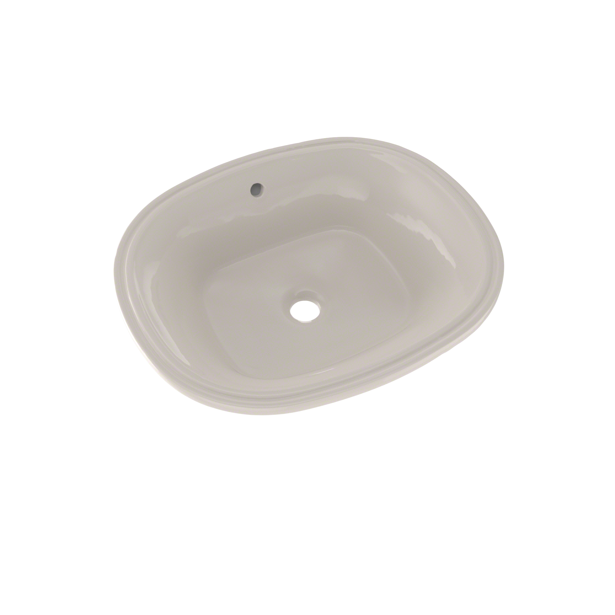 TOTO Maris 17-5/8" x 14-9/16" Oval Undermount Bathroom Sink with CEFIONTECT, Sedona Beige, Vitreous China, LT483G#12