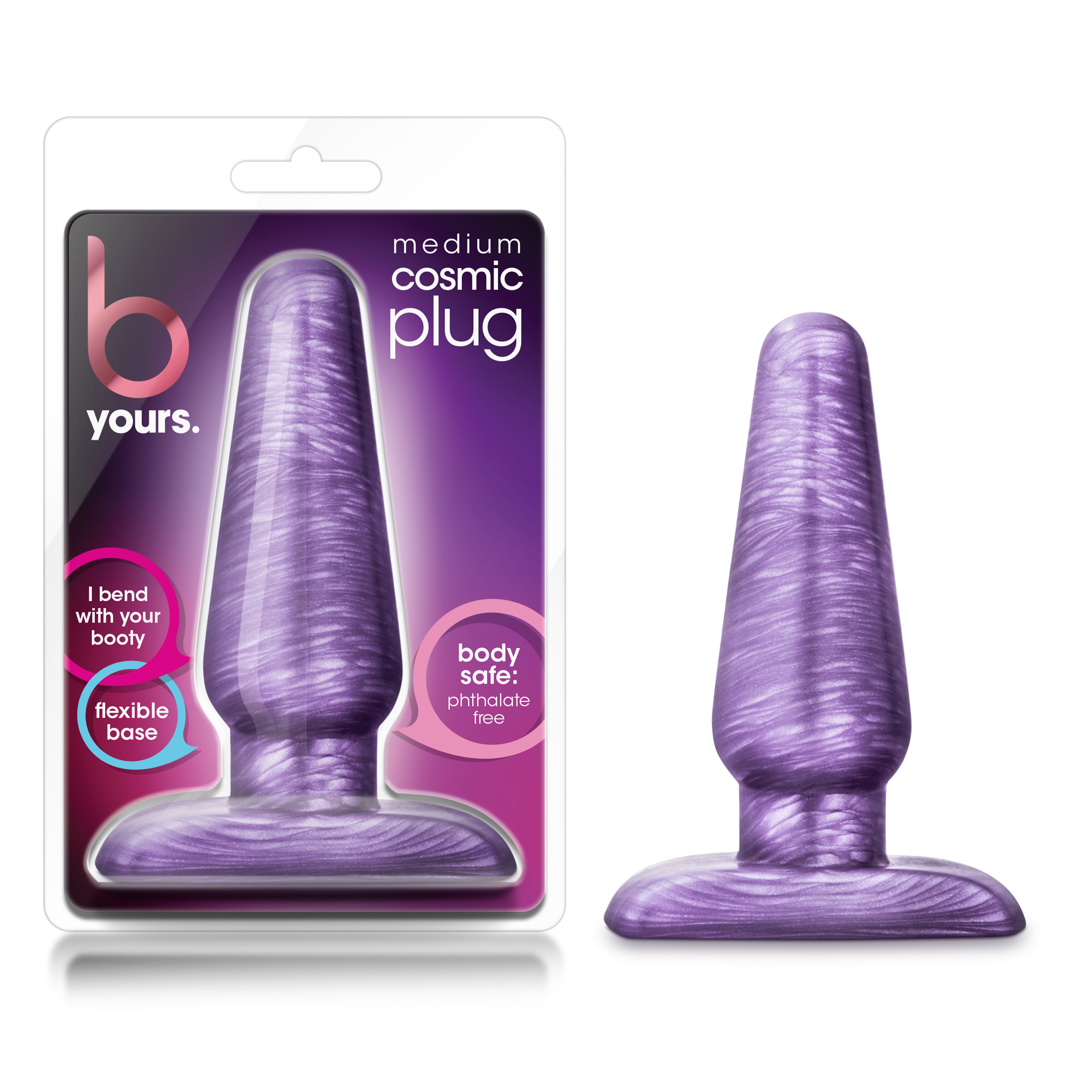 Blush B Yours Cosmic Purple Swirl 4.75-Inch Anal Plug