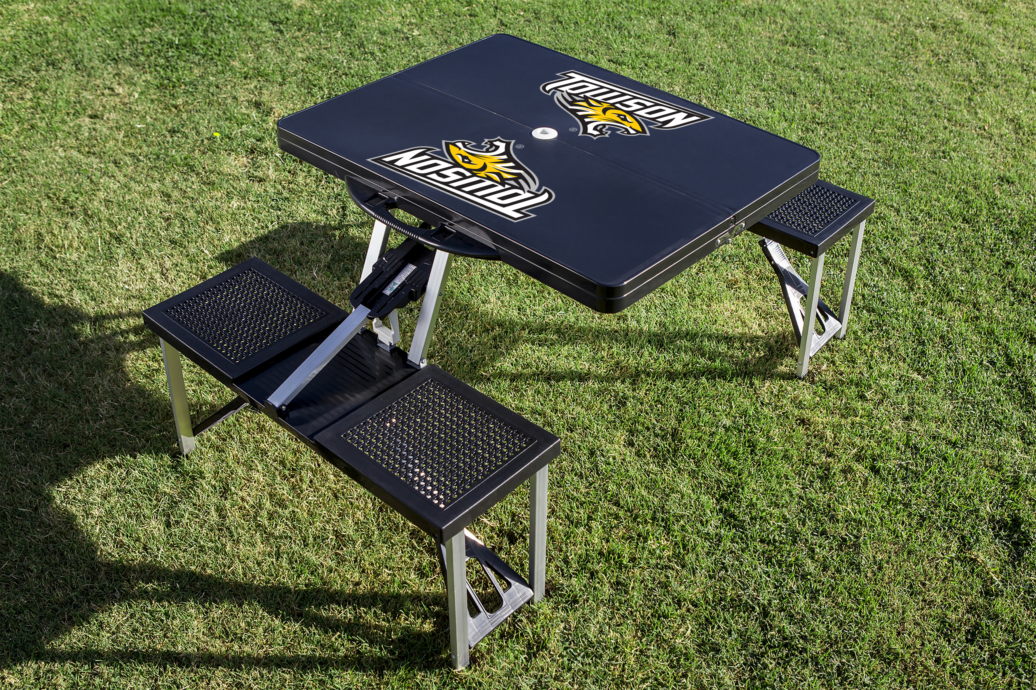 Towson University Tigers - Picnic Table Portable Folding Table with Seats