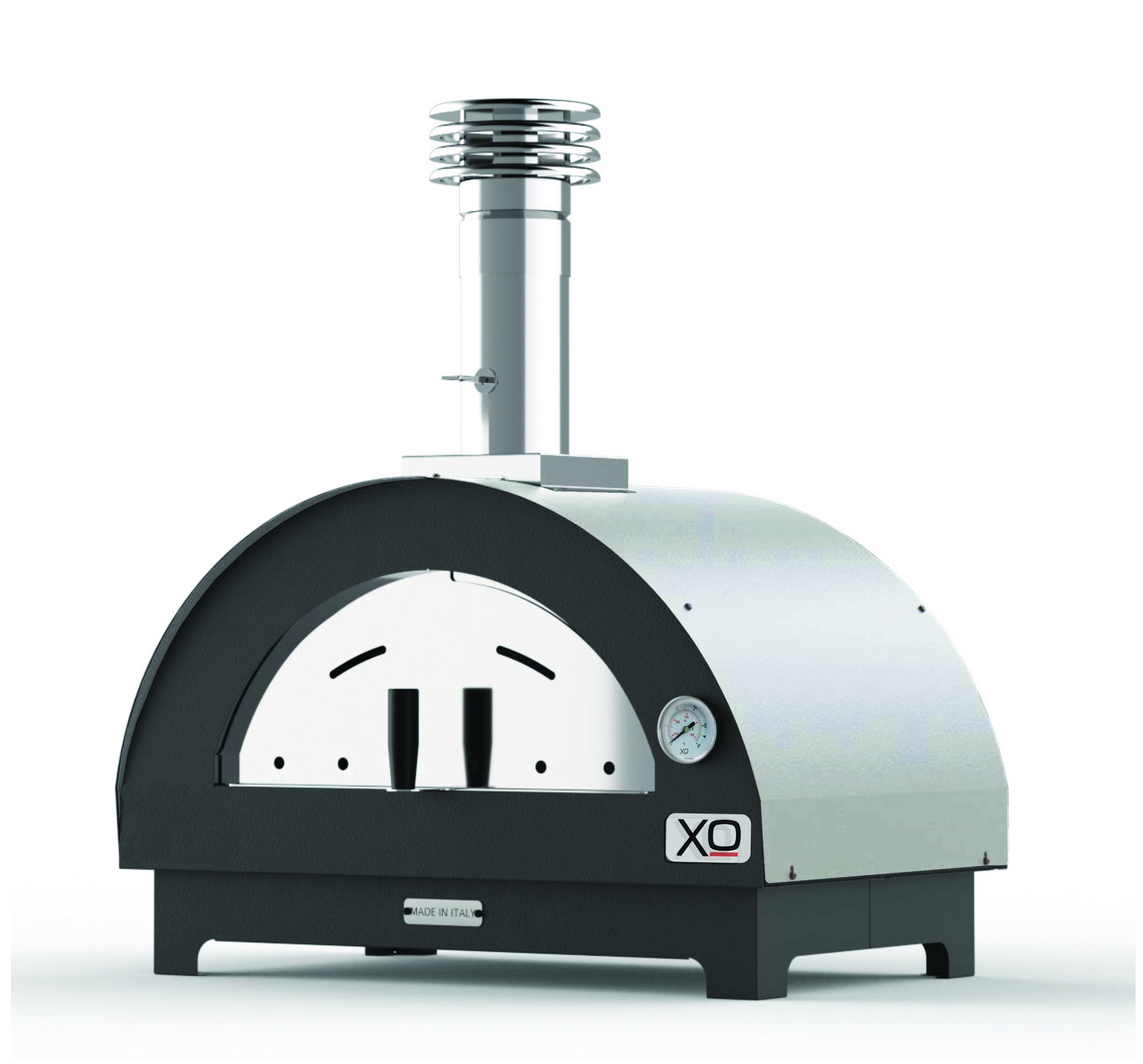 XO Appliances Tabletop 24 x 16 Wood Fired Pizza Oven SS
