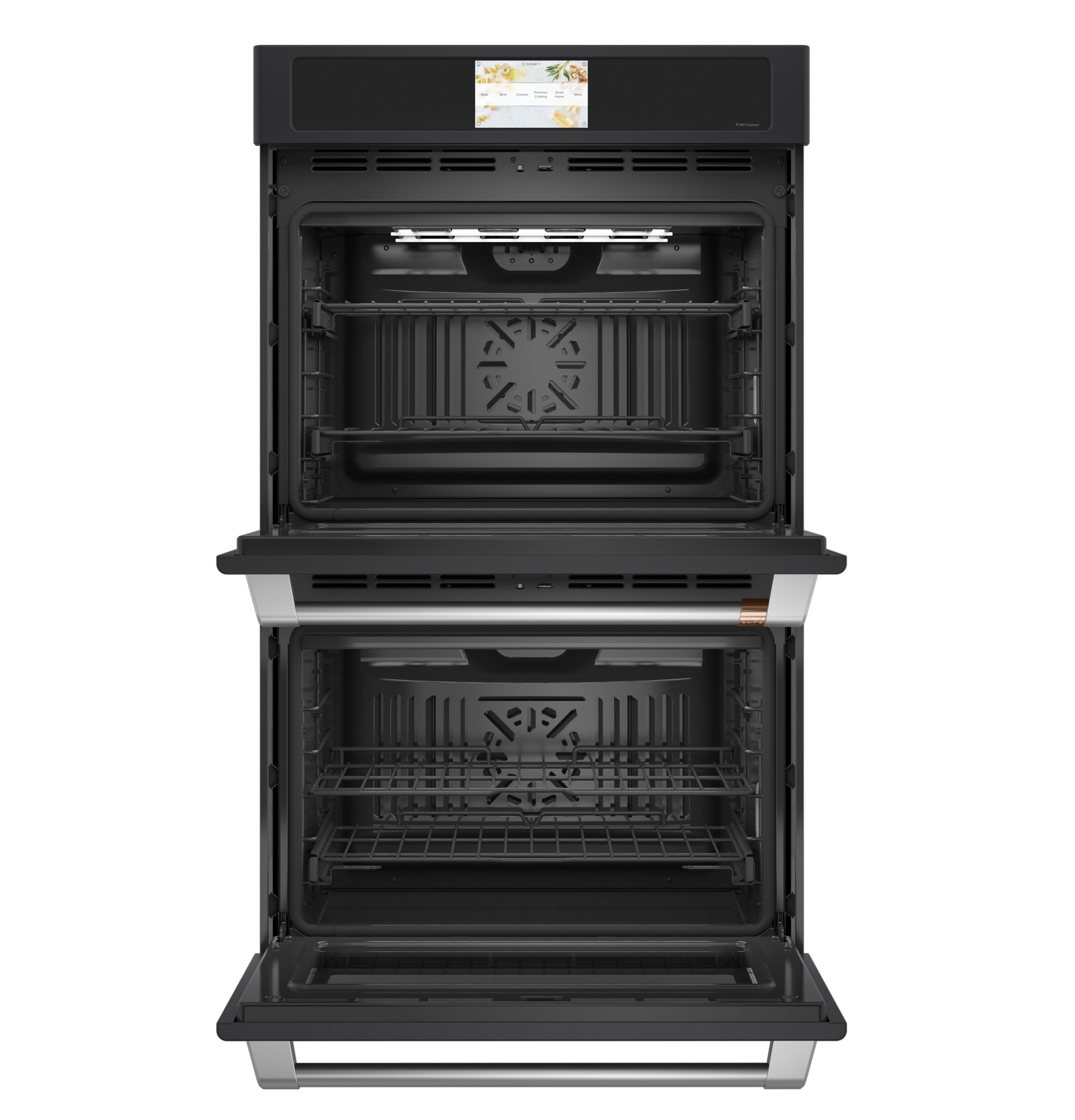 30" Width — Dbl Elec — Slf & Stm Cln — Conv (Both) — 7" Full-Clr Tch LCD Scrn — 4x Roller Rck, Meat Prb — Prec Ckg, Hot-Air Fry, Stm-Assist — Connectable via built-in WiFi — Est Drop Date = JUN-26 view 2