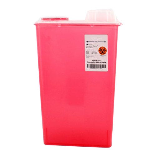 Sharps Container Large Red 14 quart