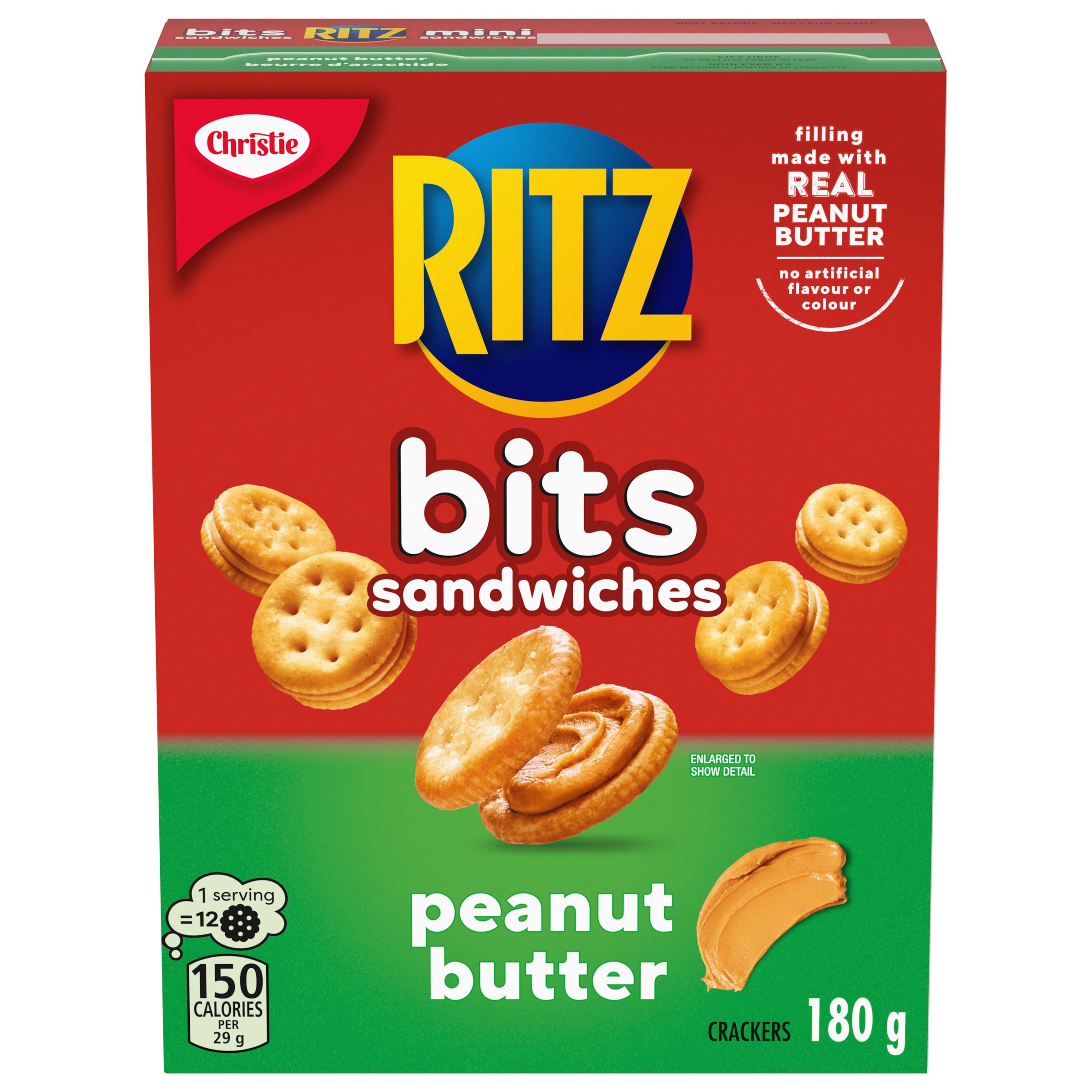 Ritz Bits Sandwiches Peanut Butter Crackers, 180G-0