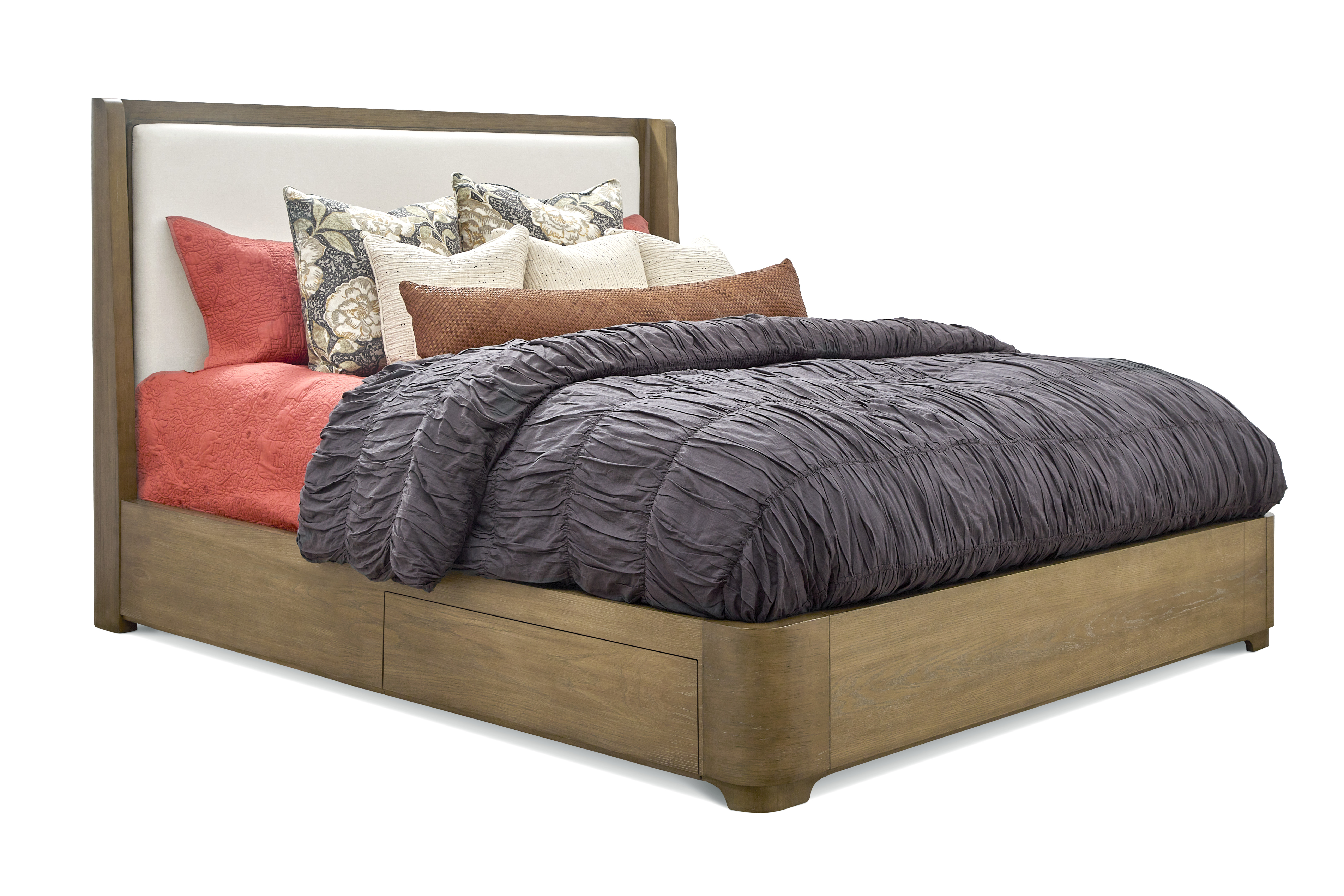 Flexsteel Normandy King Upholstered Storage Bed
