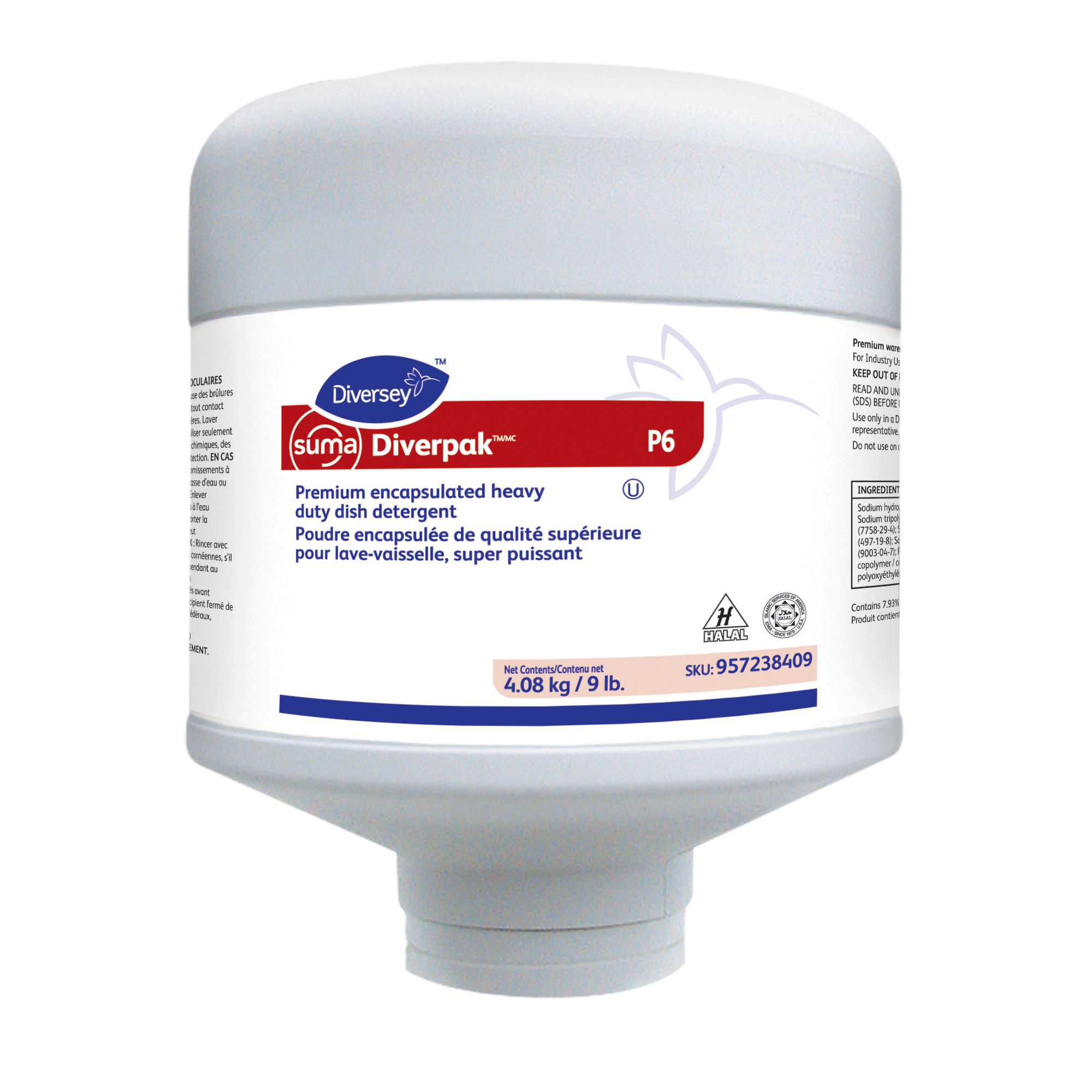 957238409 SUMA DIVERPAK 4/9LB DISH MACHINE DETERGENT