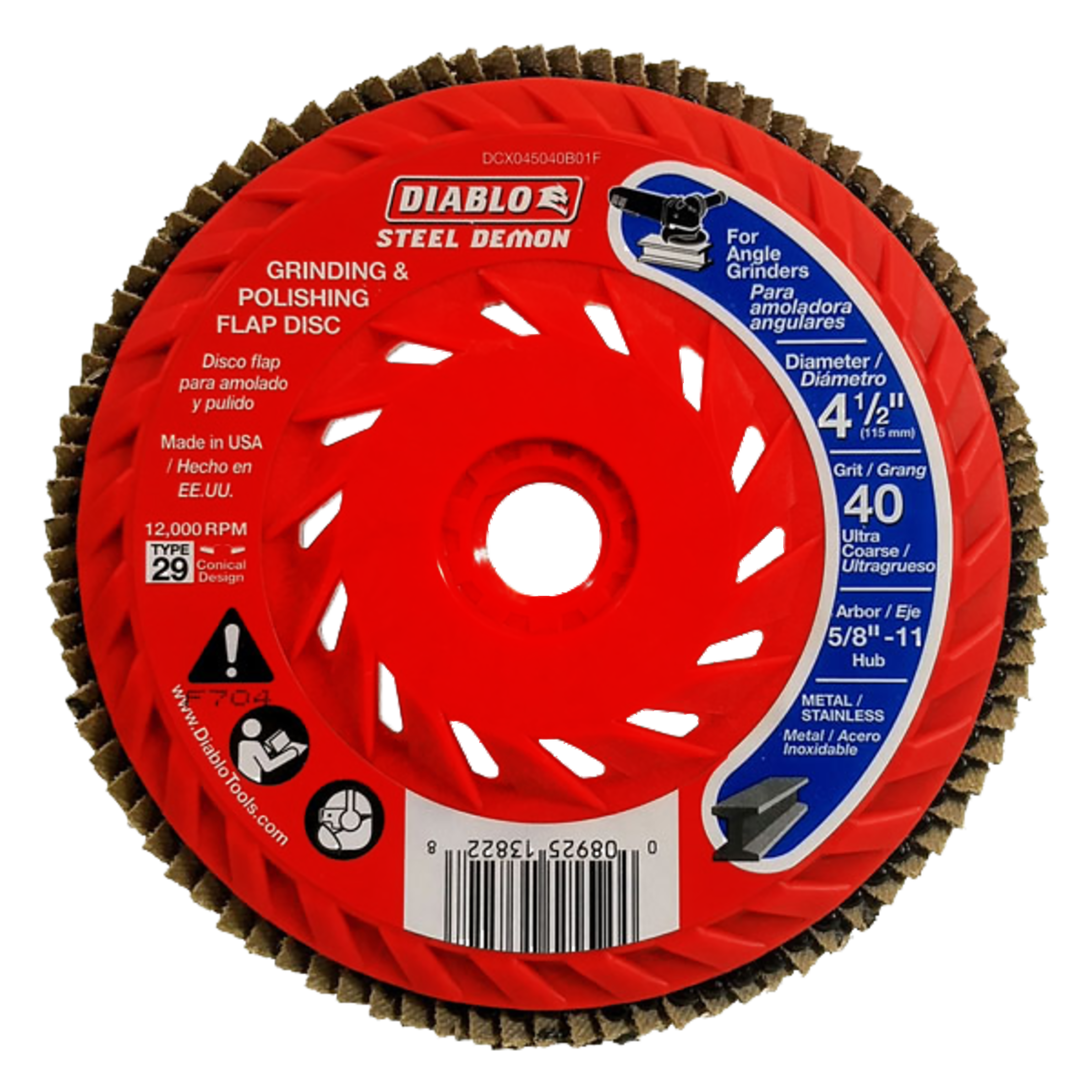 4-1/2 in. Flap Disc 40 Grit Speed Hub