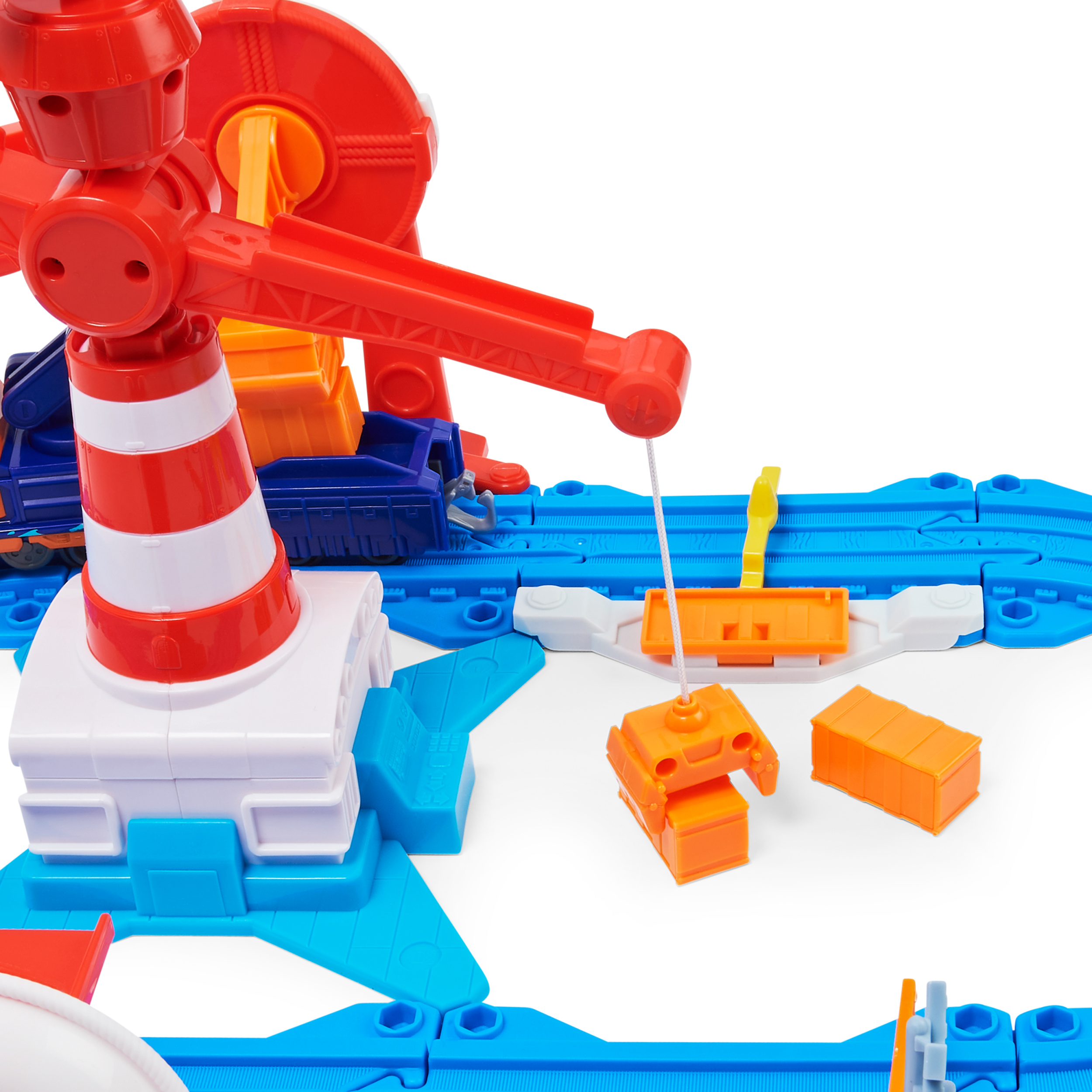 Mighty Express, Port Station Playset with Exclusive Mechanic Milo Toy