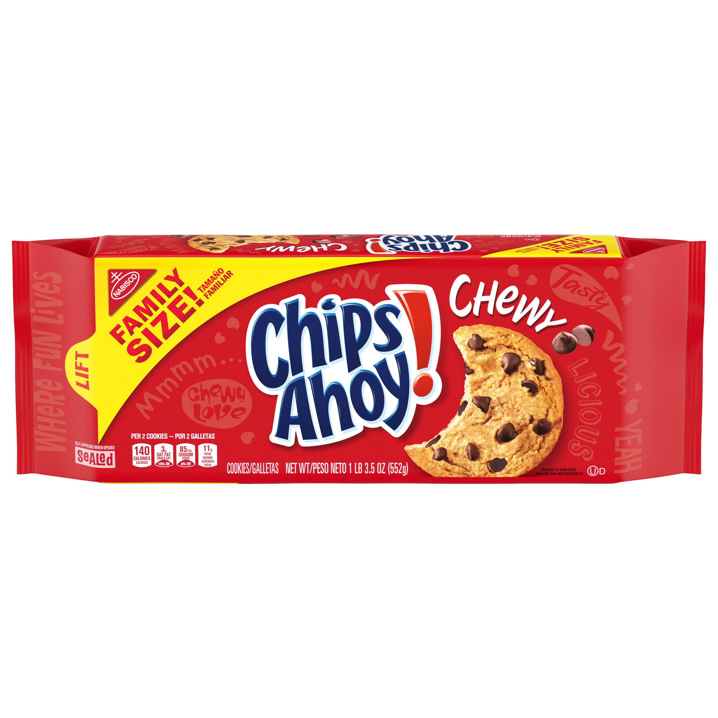 CHIPS AHOY! Chewy Chocolate Chip Cookies, Family Size, 19.5 oz-thumbnail-0