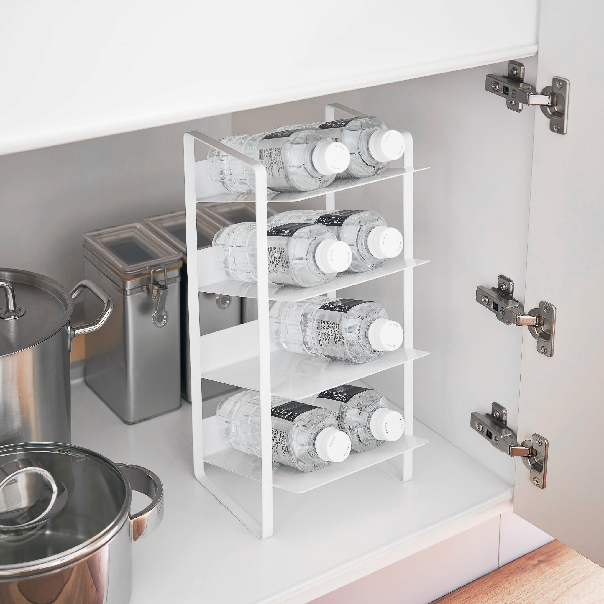 Bottle Rack : Four-Tiered Storage