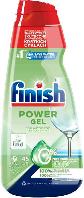 Finish power gel 900ml 0% | Finish® PL