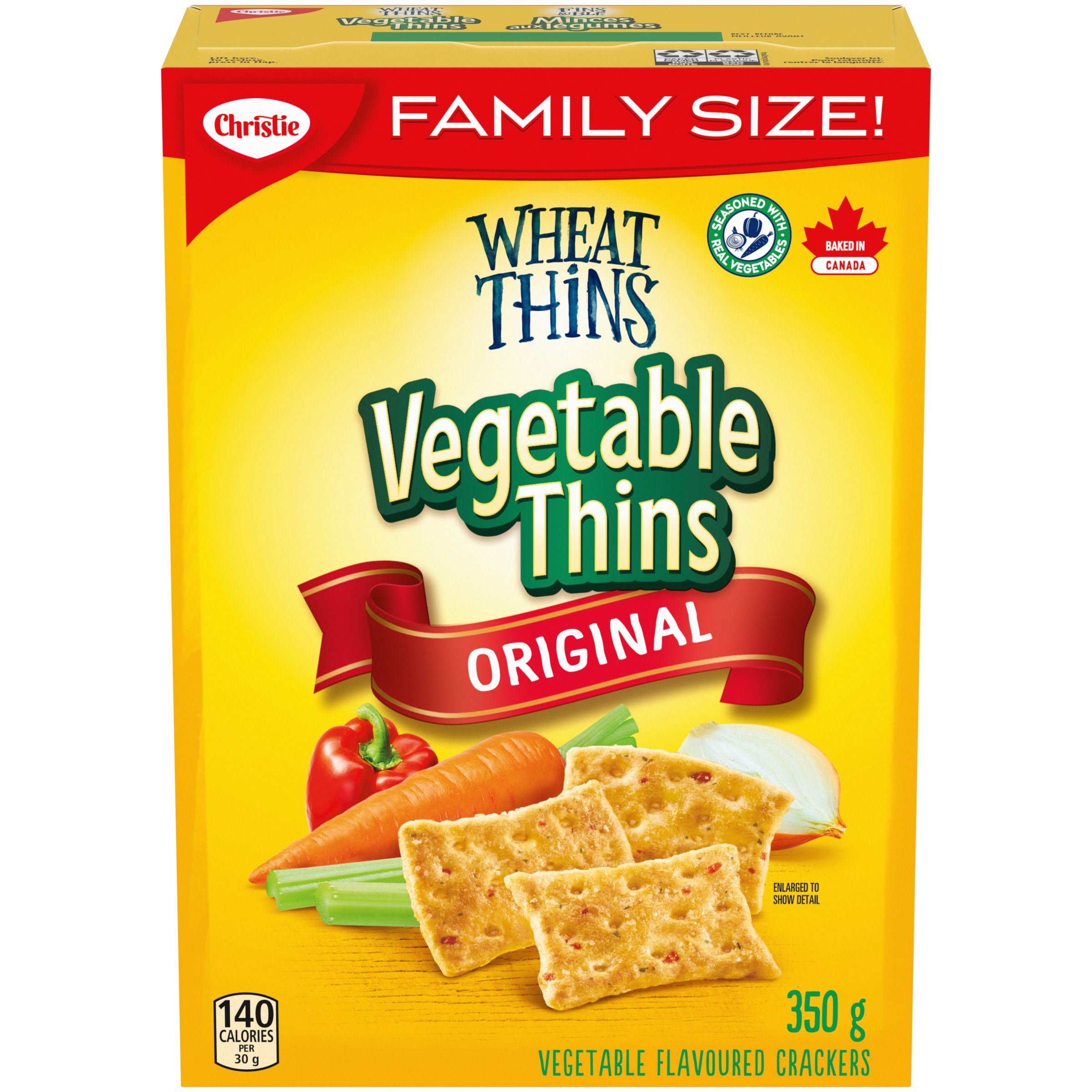 Wheat Thins Vegetable Thins Family Size Crackers 350 G-1
