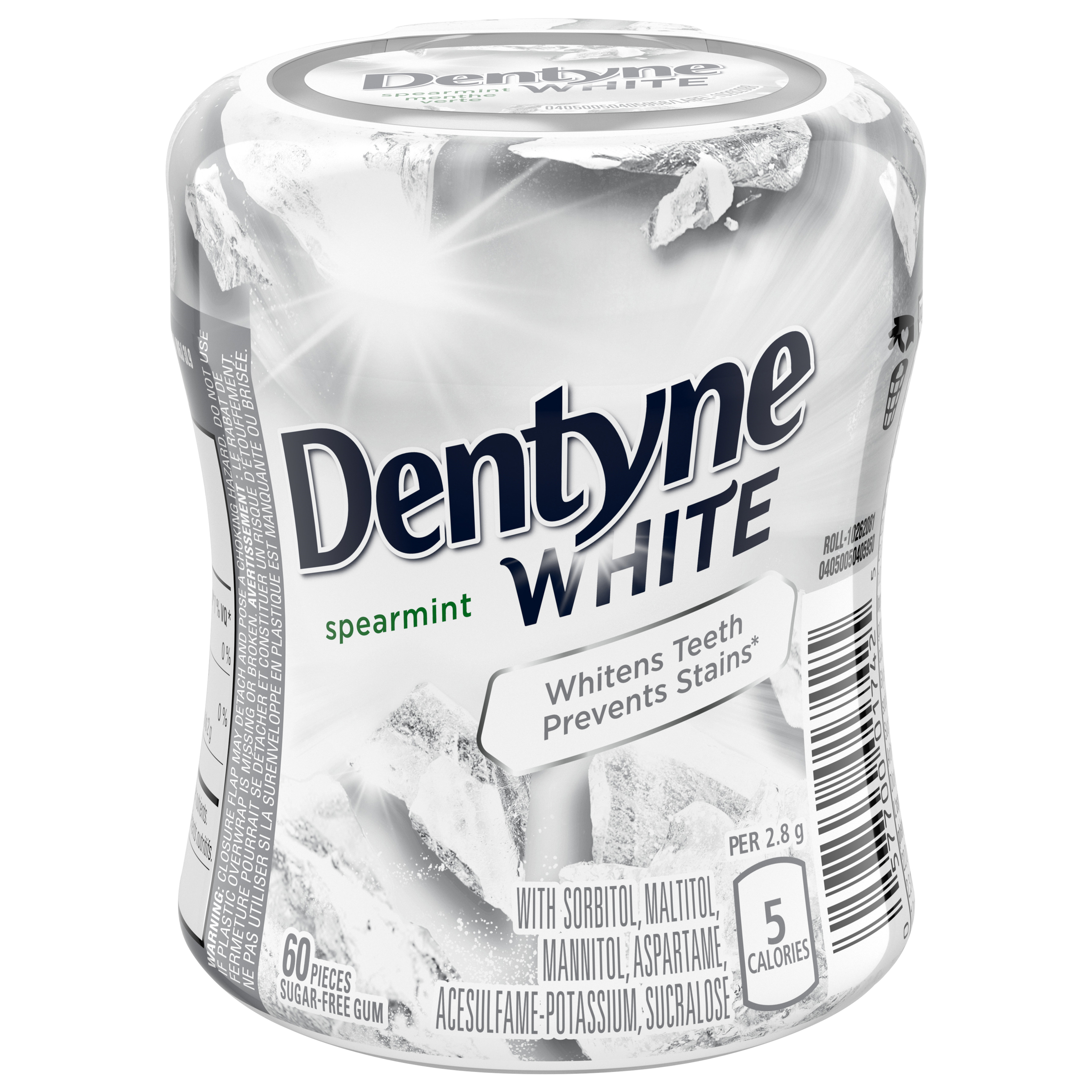 Dentyne White Spearmint Gum 60 Count