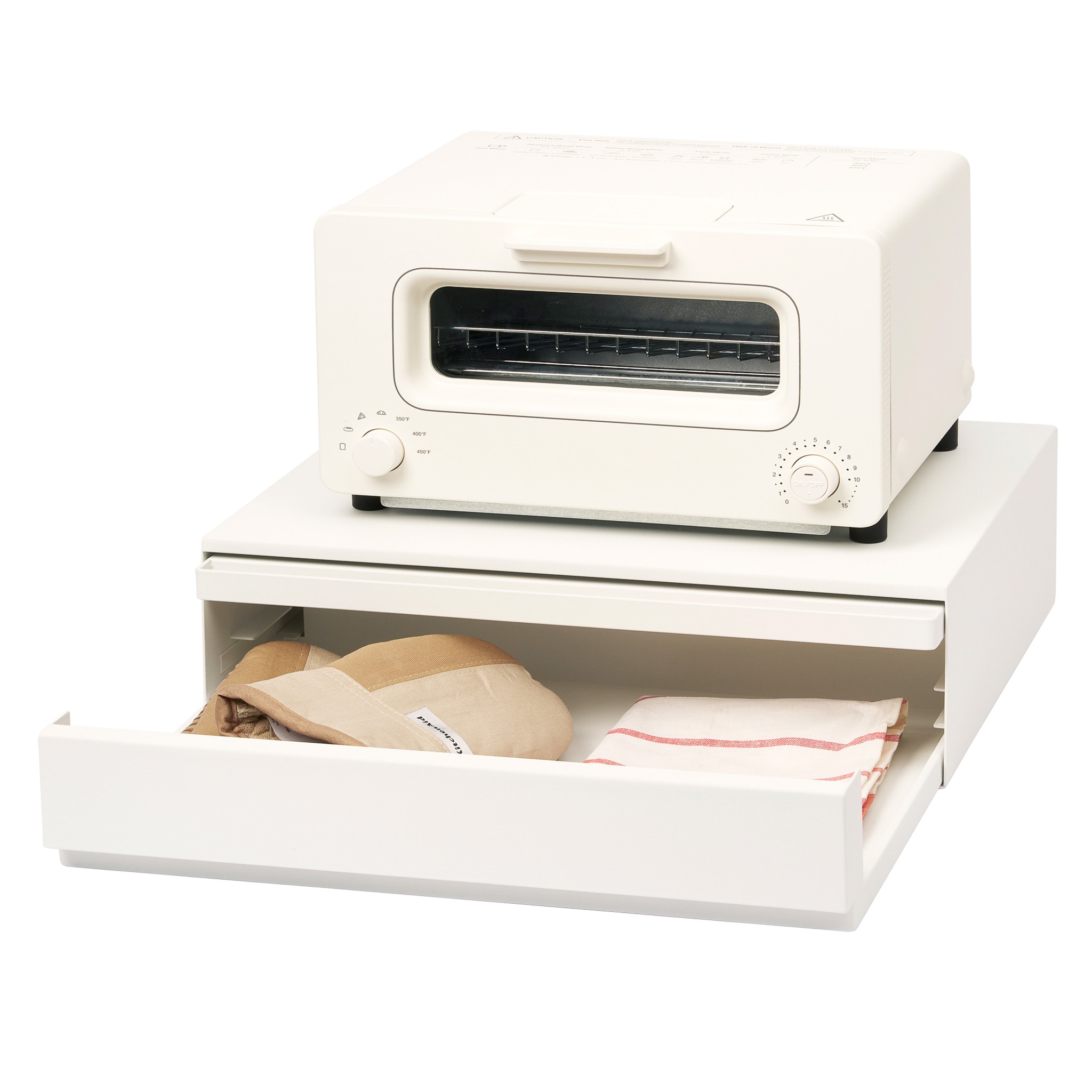 Sliding Countertop Tray with Drawer : Spacious Drawer