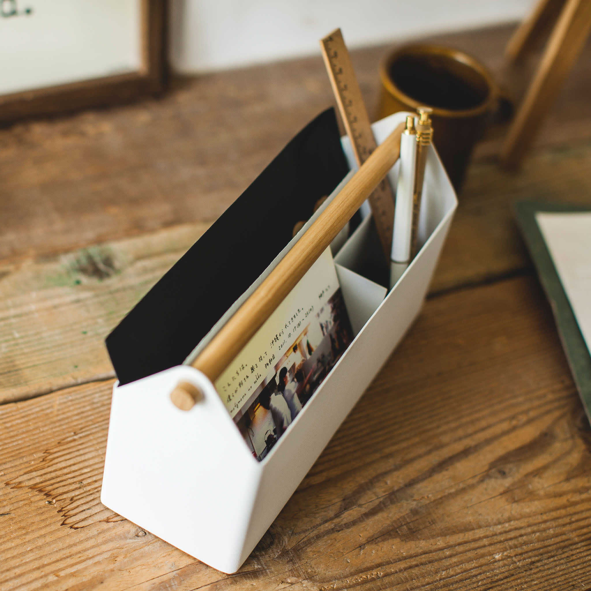 Wide Pen Stand : Three Spacious Compartments