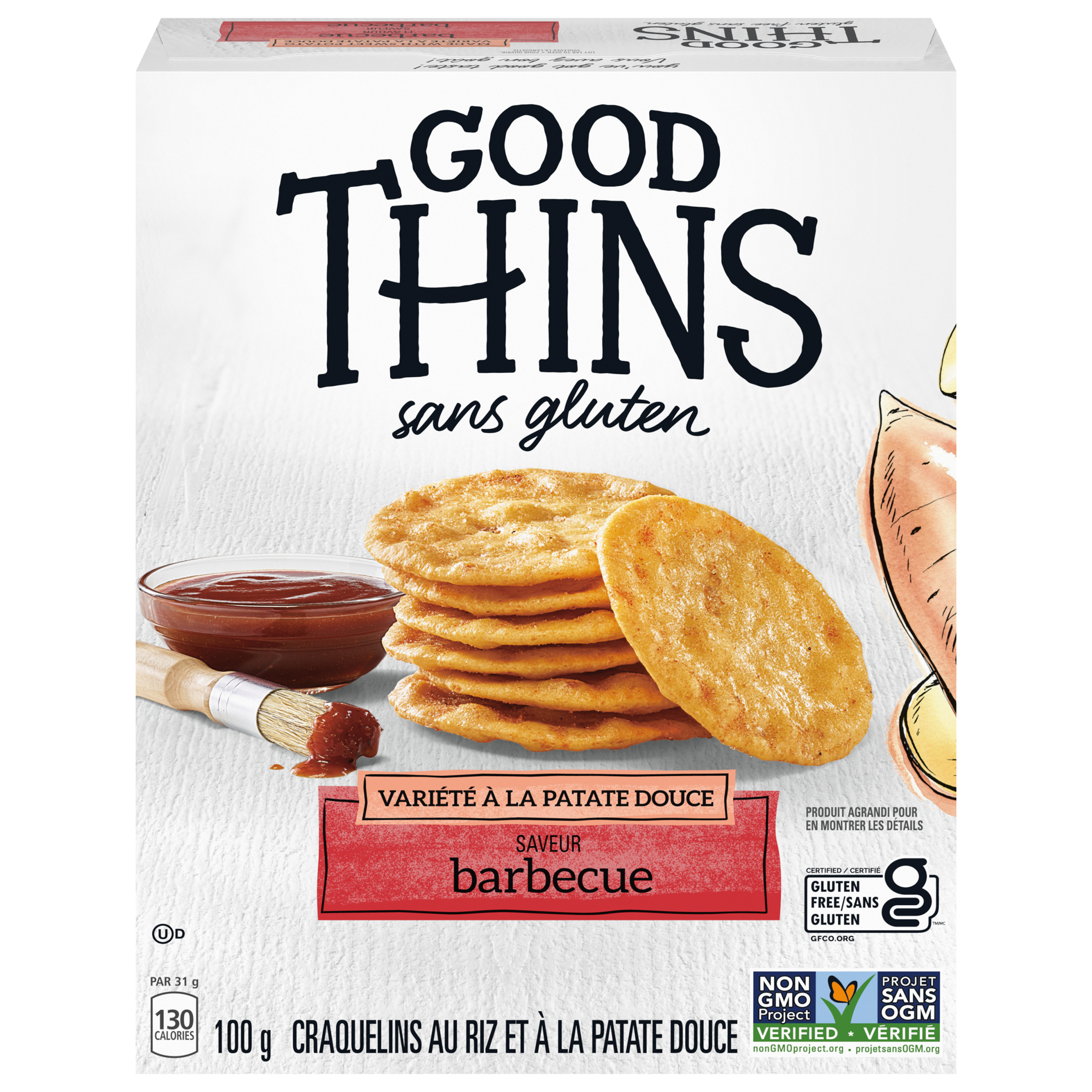 Good Thins Sweet Potato Barbecue Crackers 100 G-0