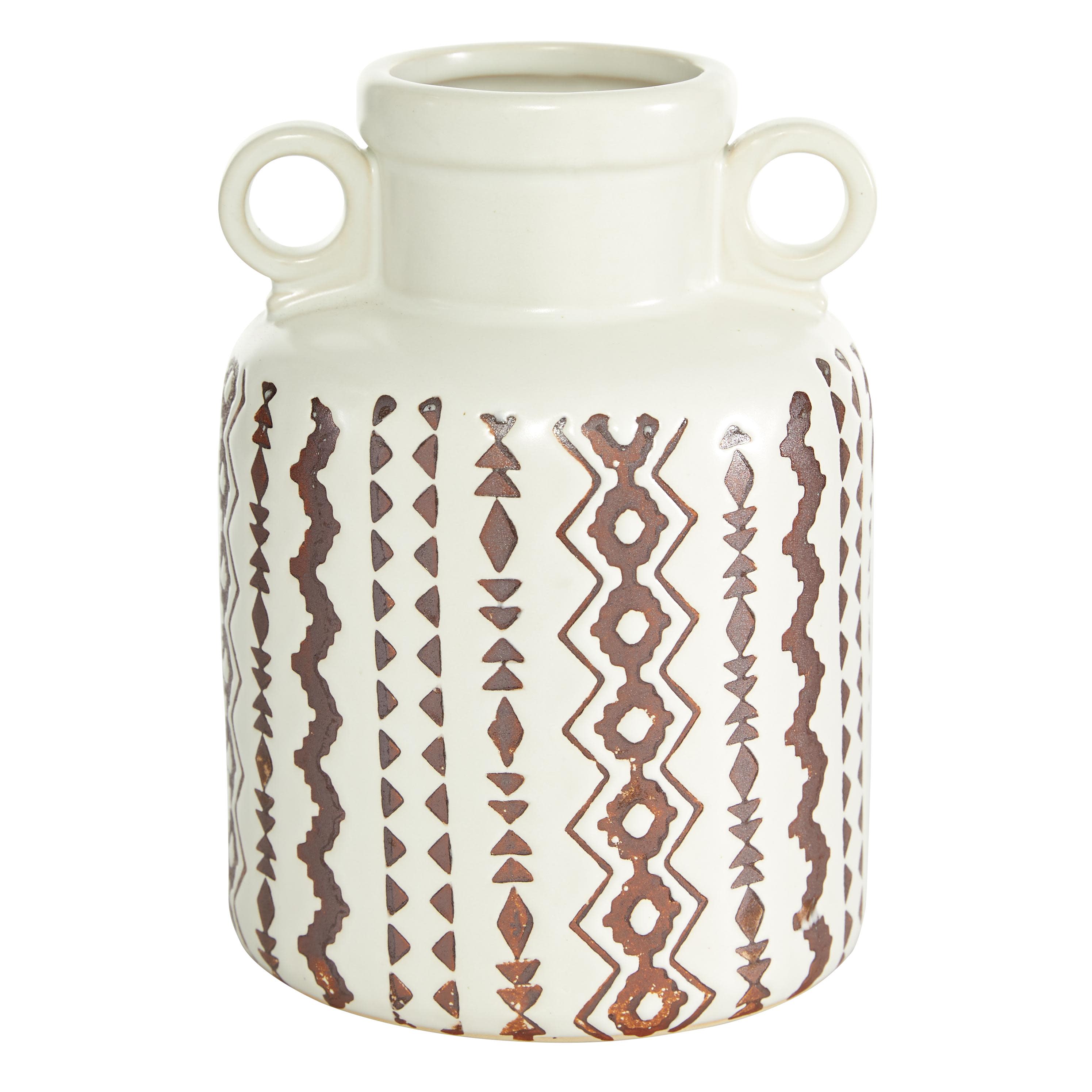 White Porcelain Ceramic  Vase,