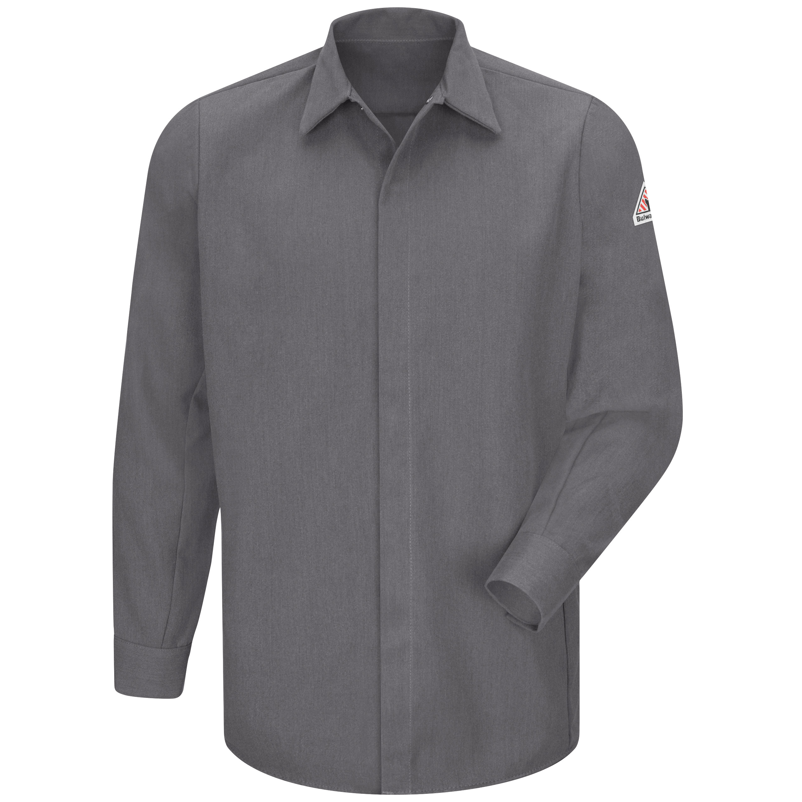 Picture of Bulwark® SMS2 Men's Midweight FR Pocketless Concealed-Gripper Work Shirt