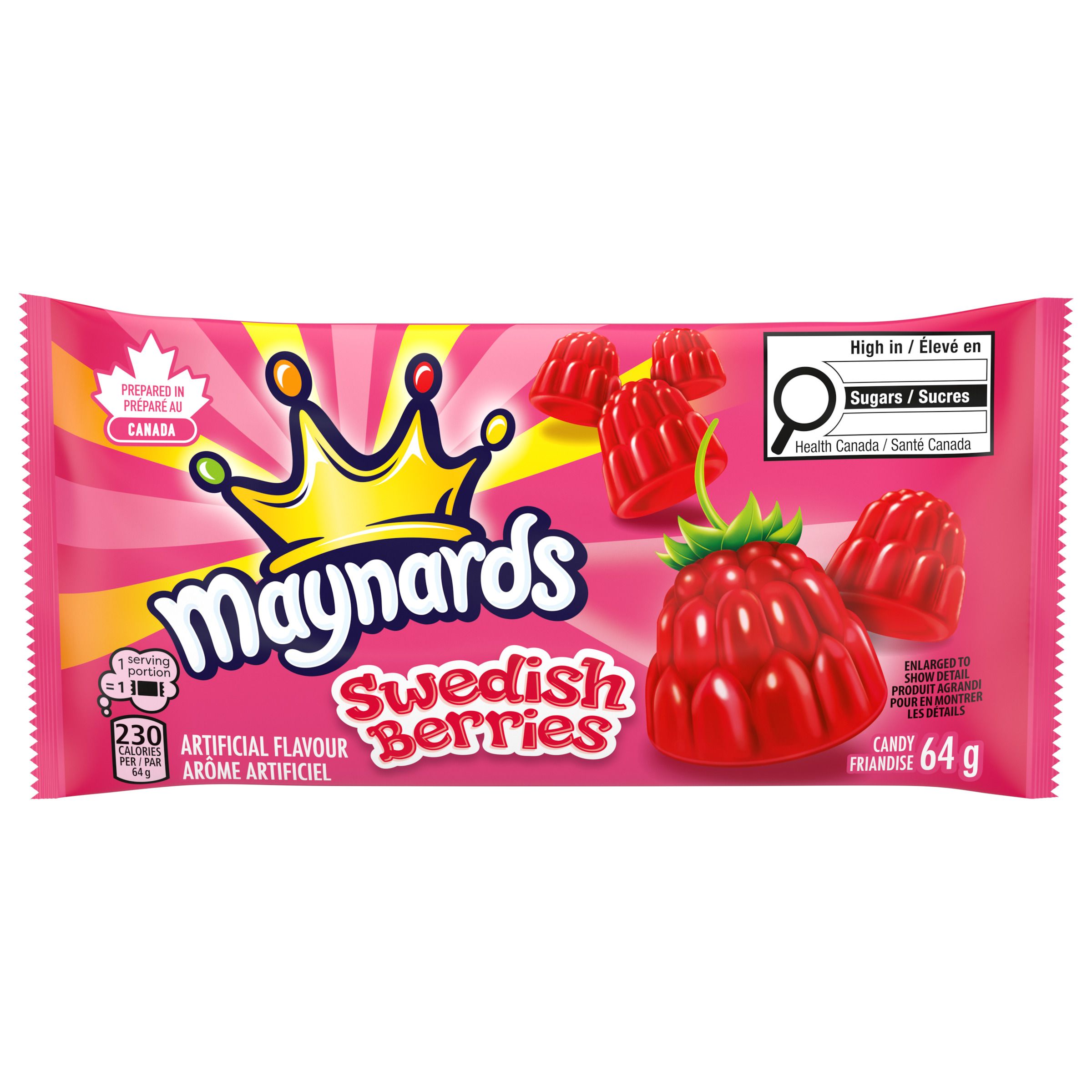 Maynards Swedish Berries Gummy Candy, 64g-thumbnail-1